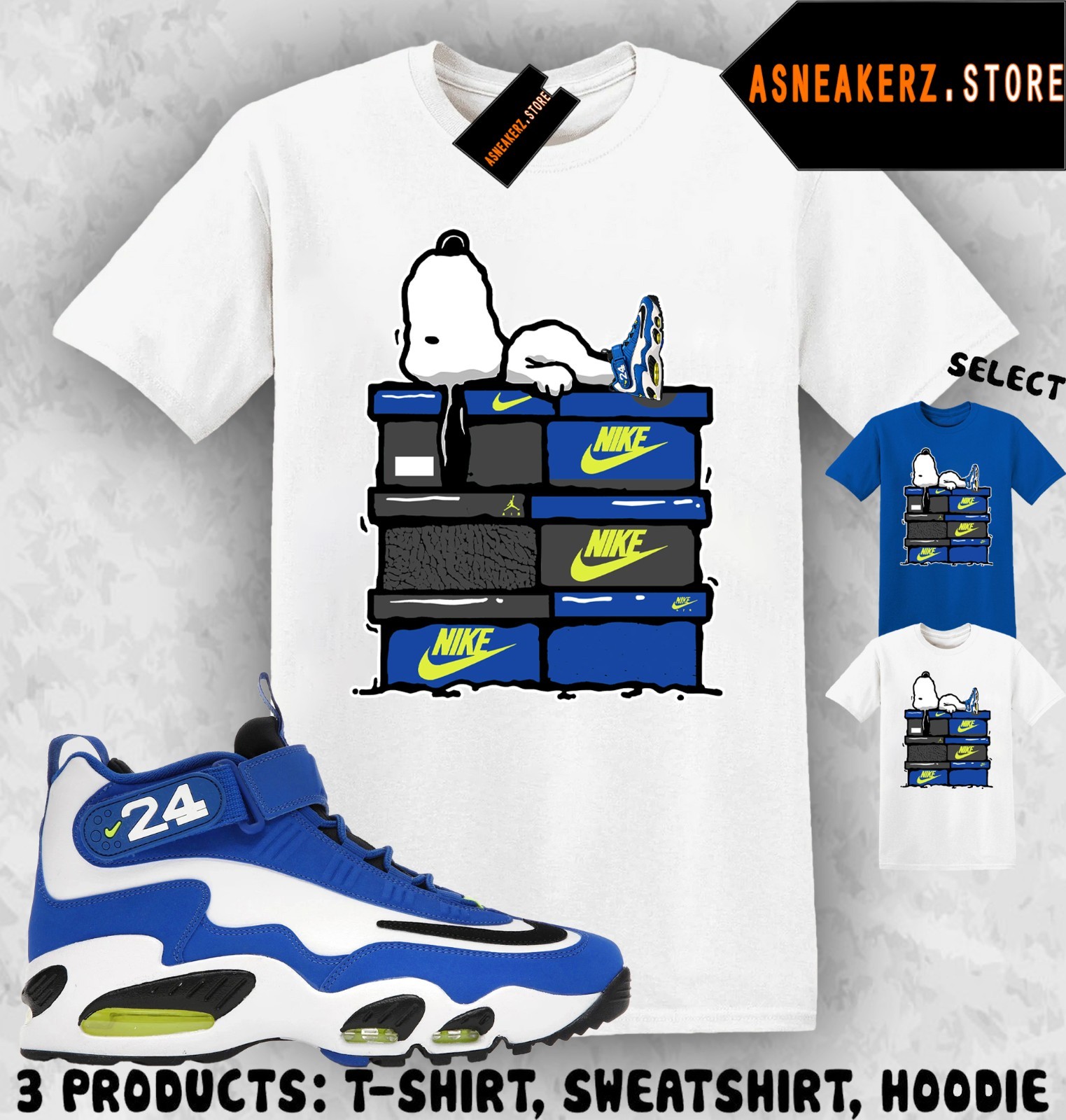 Shirt Match Air Griffey Max 1 Varsity Royal Sneaker Matching Sneakerhead S Dog