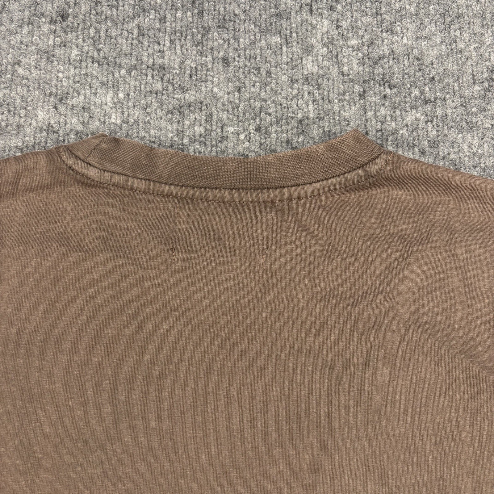 NWT Reserved Supply Mens M Taupe Chocolate Brown Heavyweight Oversized Fit Tee