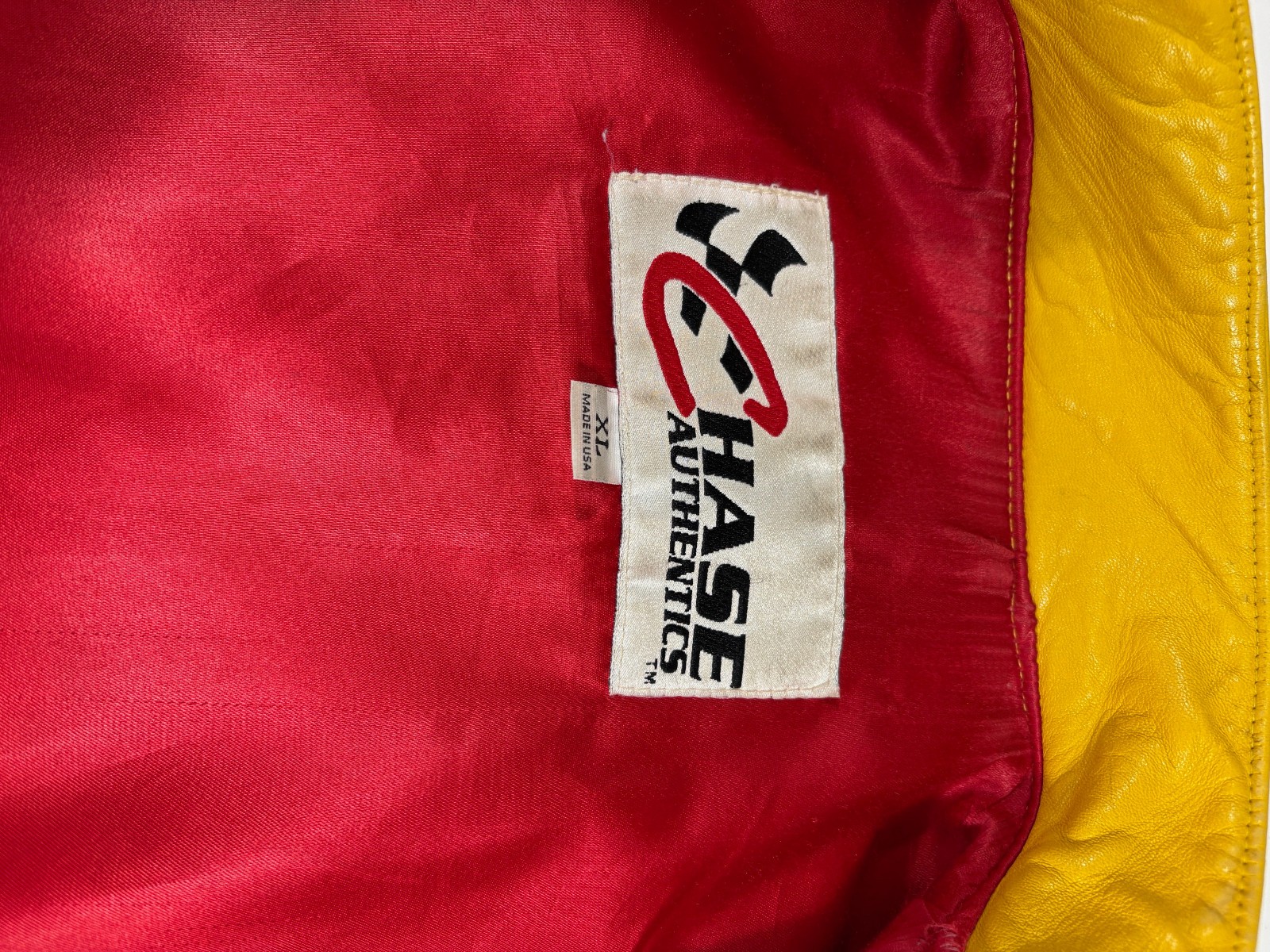 Ernie Irvan Good Year All Leather Racing Jacket XL Chase Authentics NASCAR
