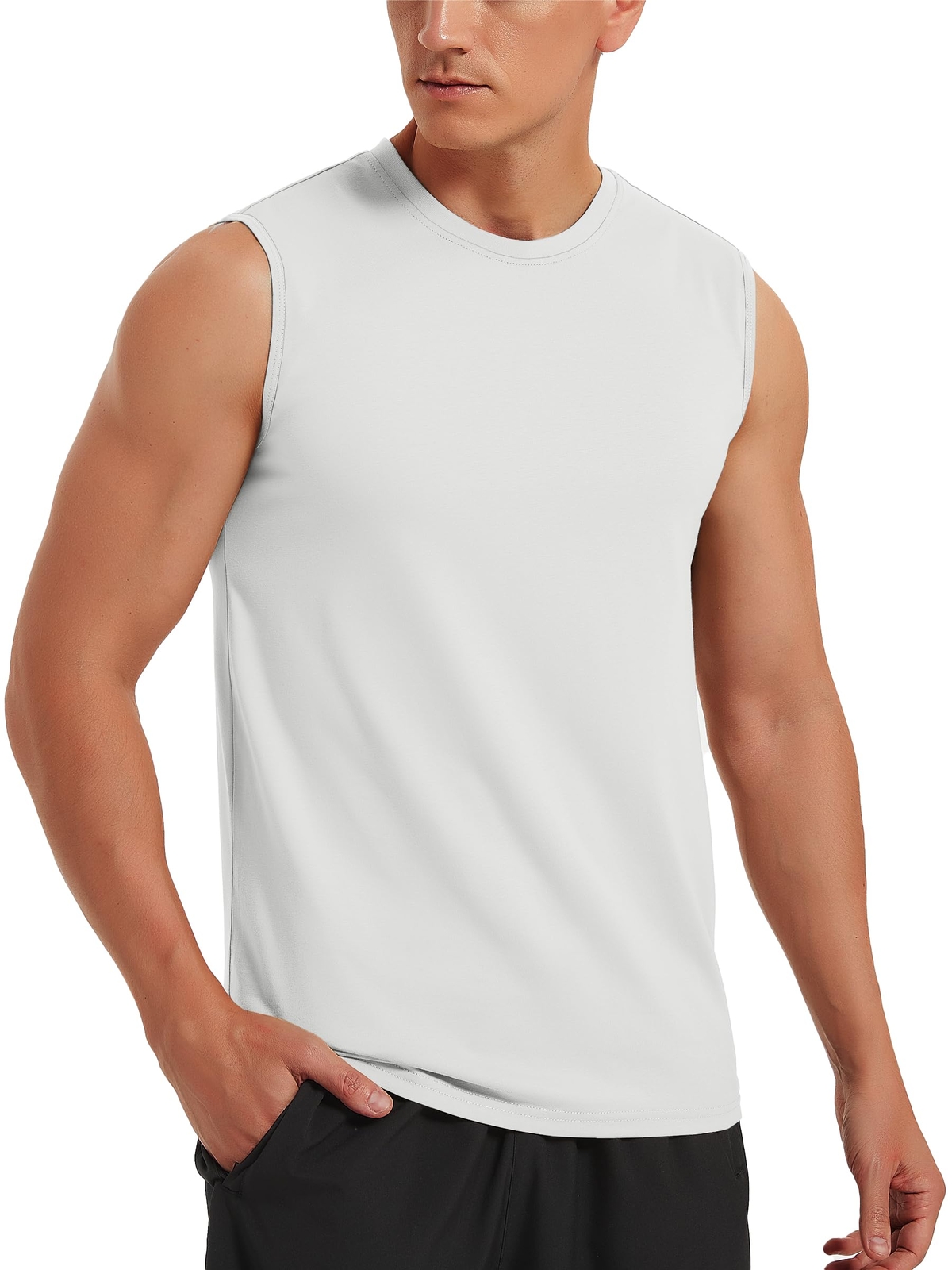 Men’s Sleeveless Muscle Shirts Gym Workout Bodybuilding Quick Dry Casual Vest T