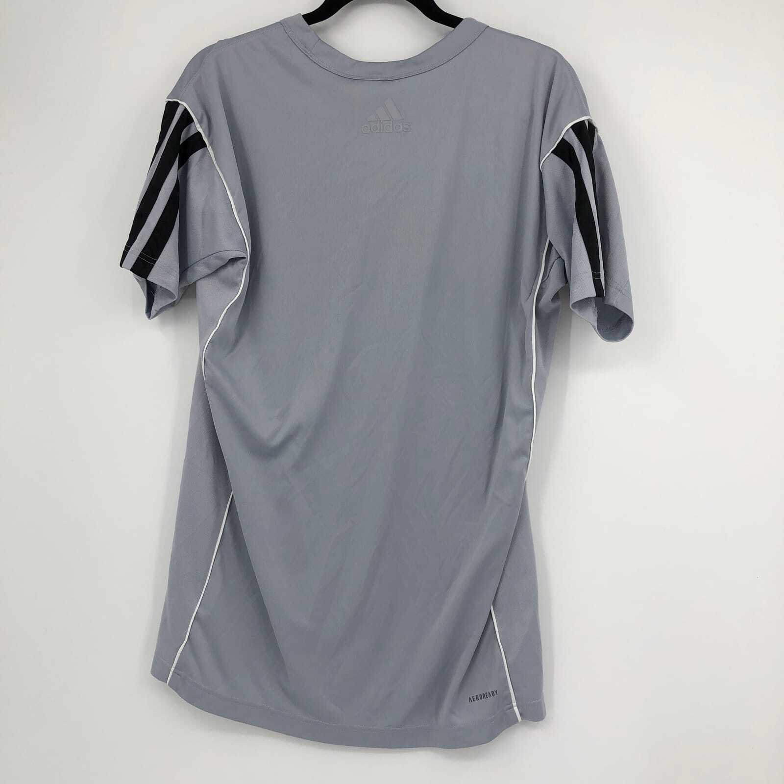 adidas Gray Classic Polyester T-Shirt | Perfect for Any Occasion