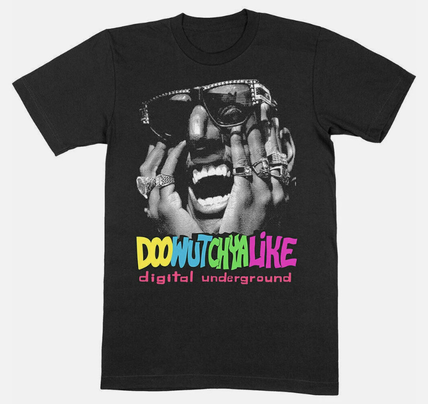 Digital Underground Doowutchyalike Slim Cotton Black S-234XL Unisex T-Shirt