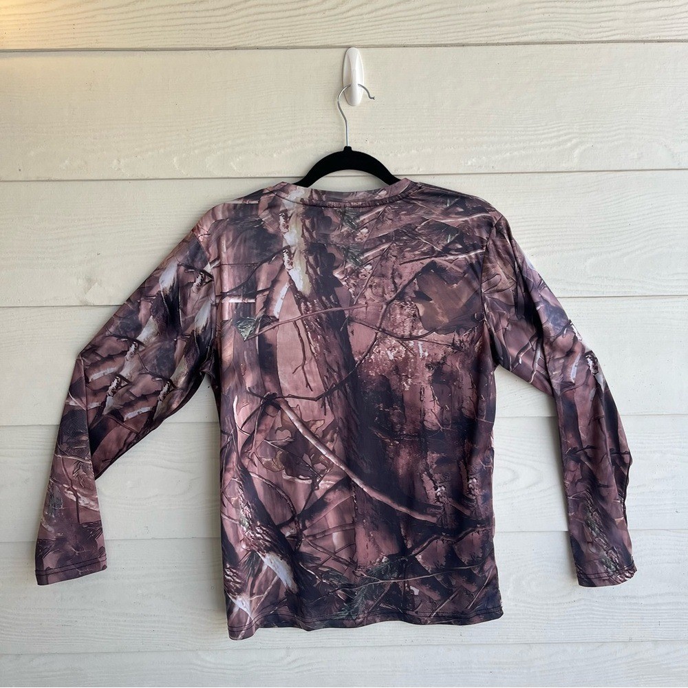 Camouflage Quick Drying Long-Sleve T-Shirt. Size: Large