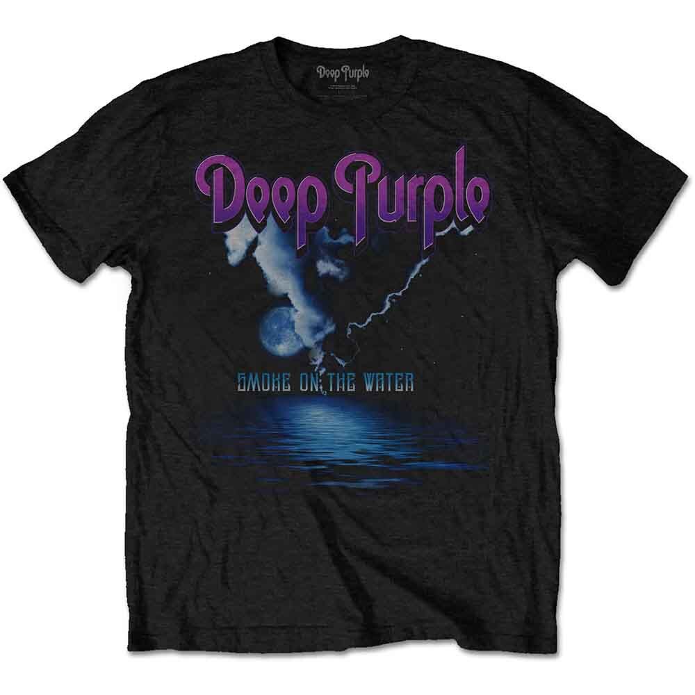 Deep Purple Smoke On The Water T-Shirt Black New