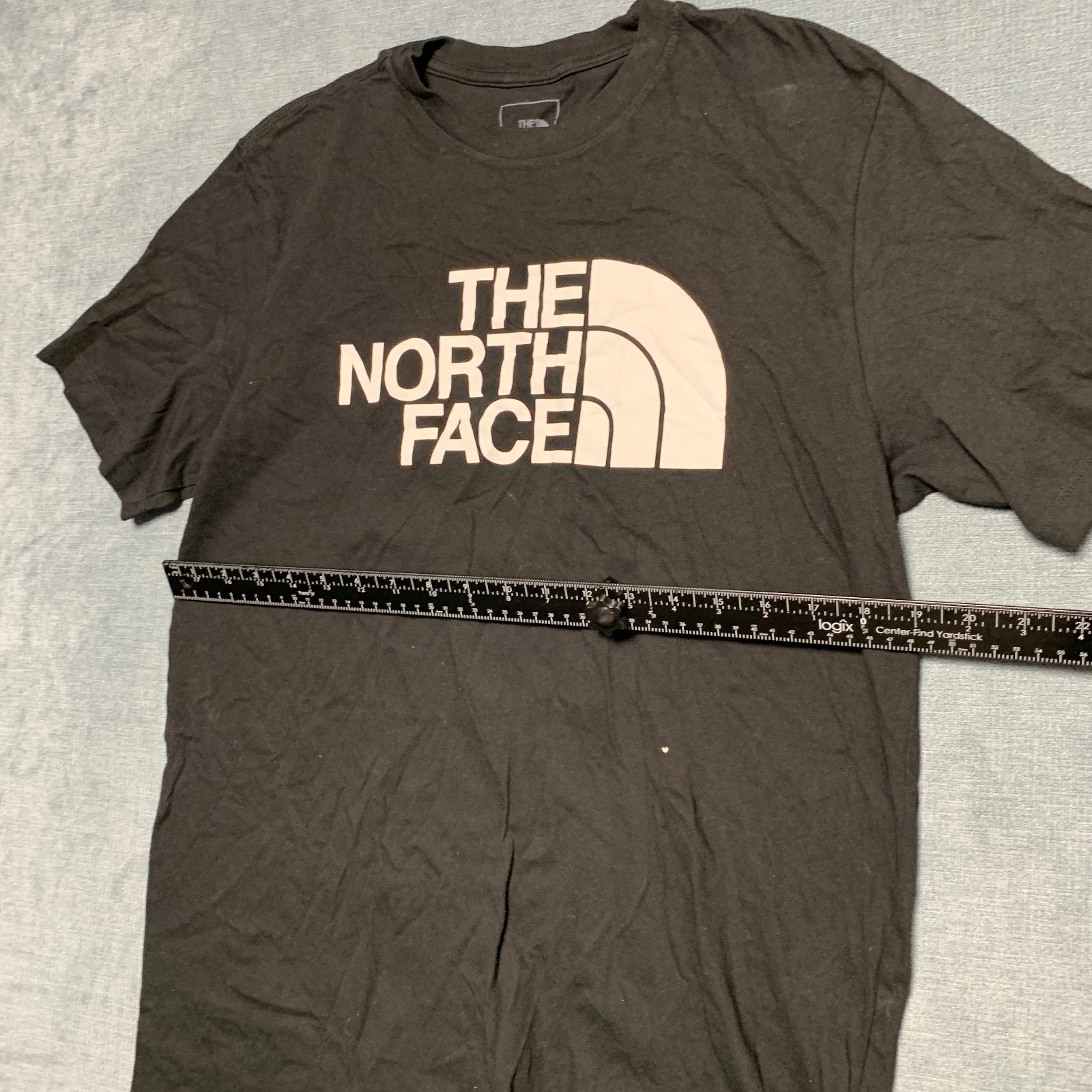 The North Face T-Shirt Men Medium Black Graphic Logo Crew Neck Casual Summer Tee