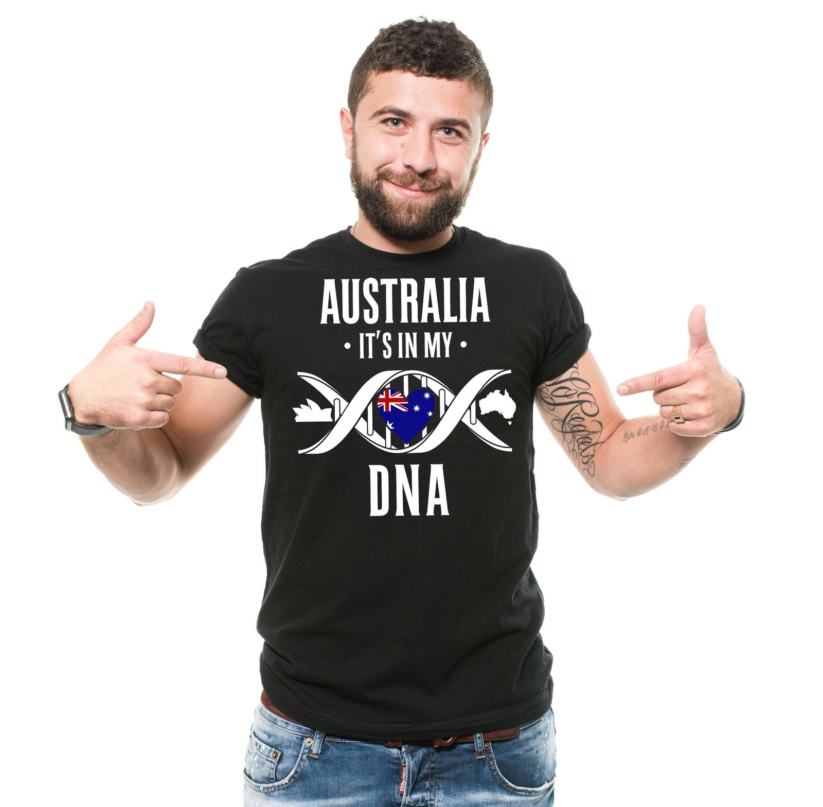 Australia It’s In My DNA Shirt Australian DNA Shirt Australia Flag Shirt