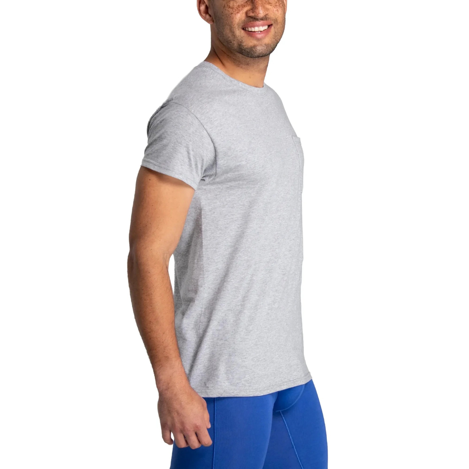 Fruit of the Loom 6-Pack Pocket Tee Men’s T-Shirt Soft and Breathable Assorted