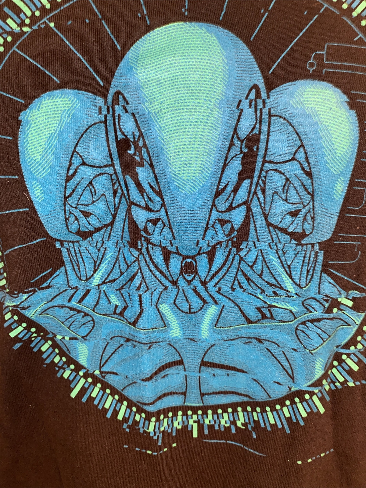 West World Synthetic Drone Robot Heads T-Shirt Large Black HBO TV Sci-Fi Mystery