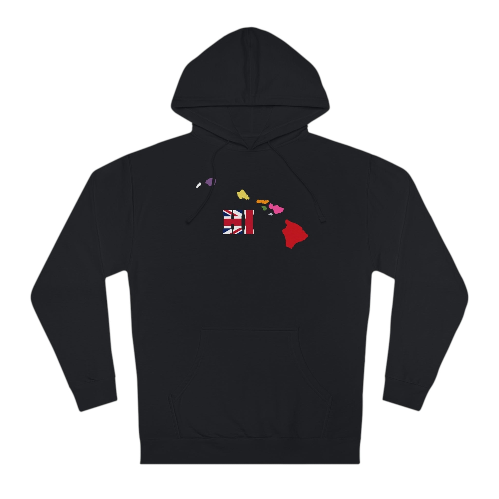 State Love-Hawaii Red/Blue Variation Unisex Hooded Sweatshirt
