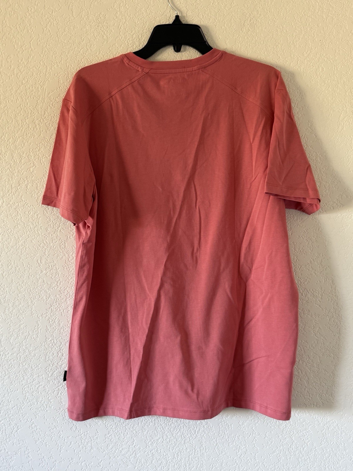 Kenneth Cole Large Knit V-Neck T-Shirt Vintage Rose Soft $49