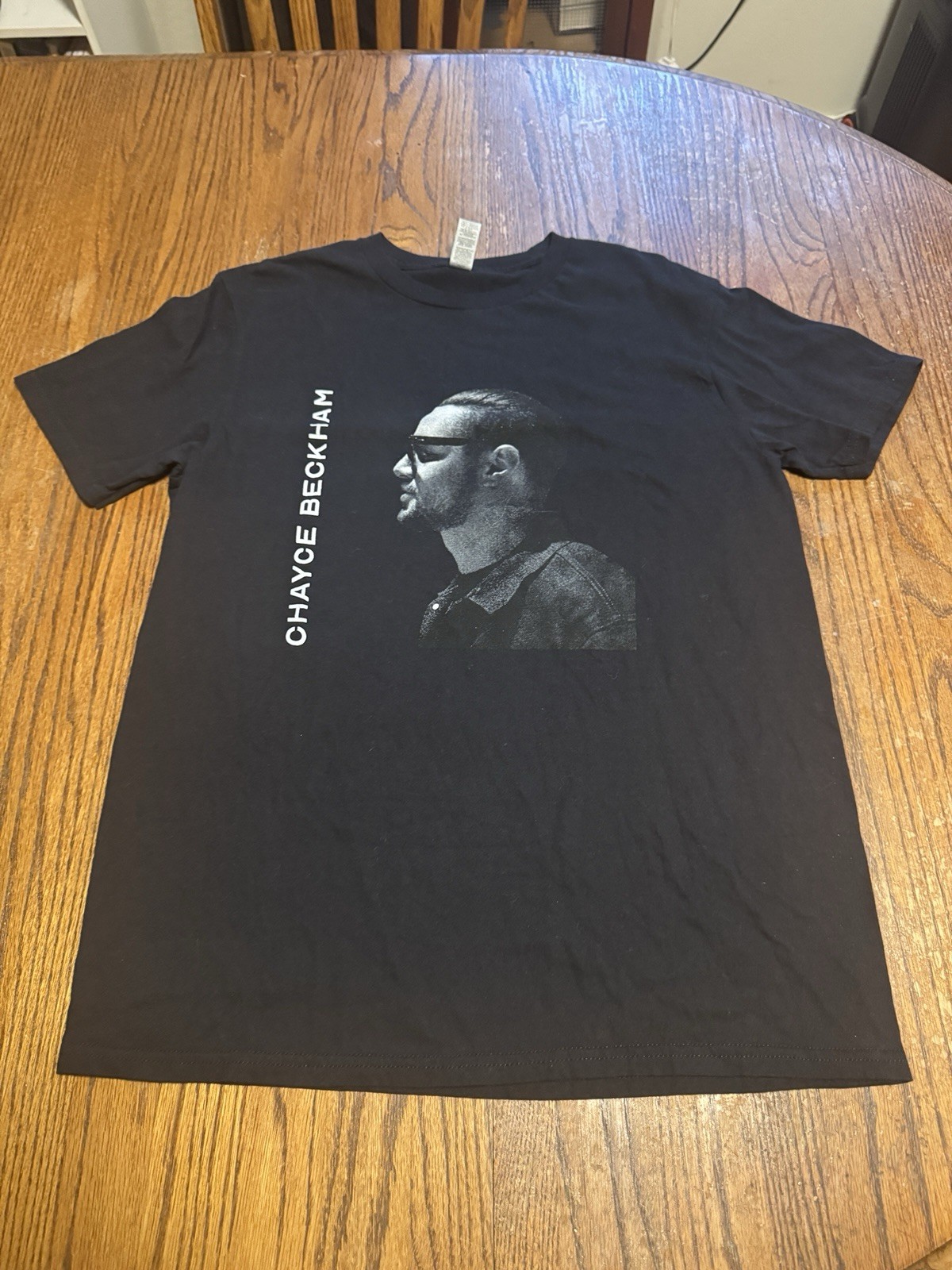 Chayce Beckham Screen Printed Black T-shirt Adult L American Idol