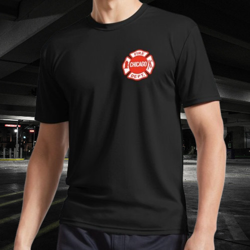 CHICAGO FIRE LOGO Active T-Shirt Funny Size Mode American T-shirt