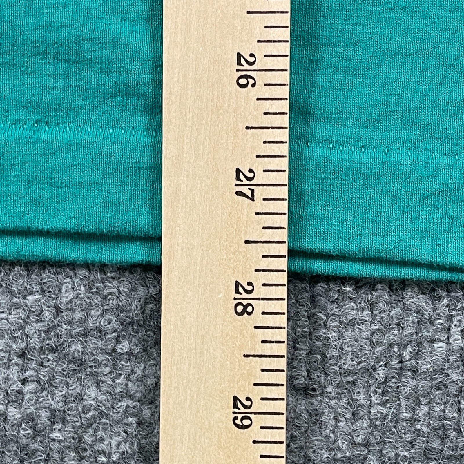Vintage 90s I Conquered Cope Rock Climbing Shirt Large 22×28 Turquoise Blue
