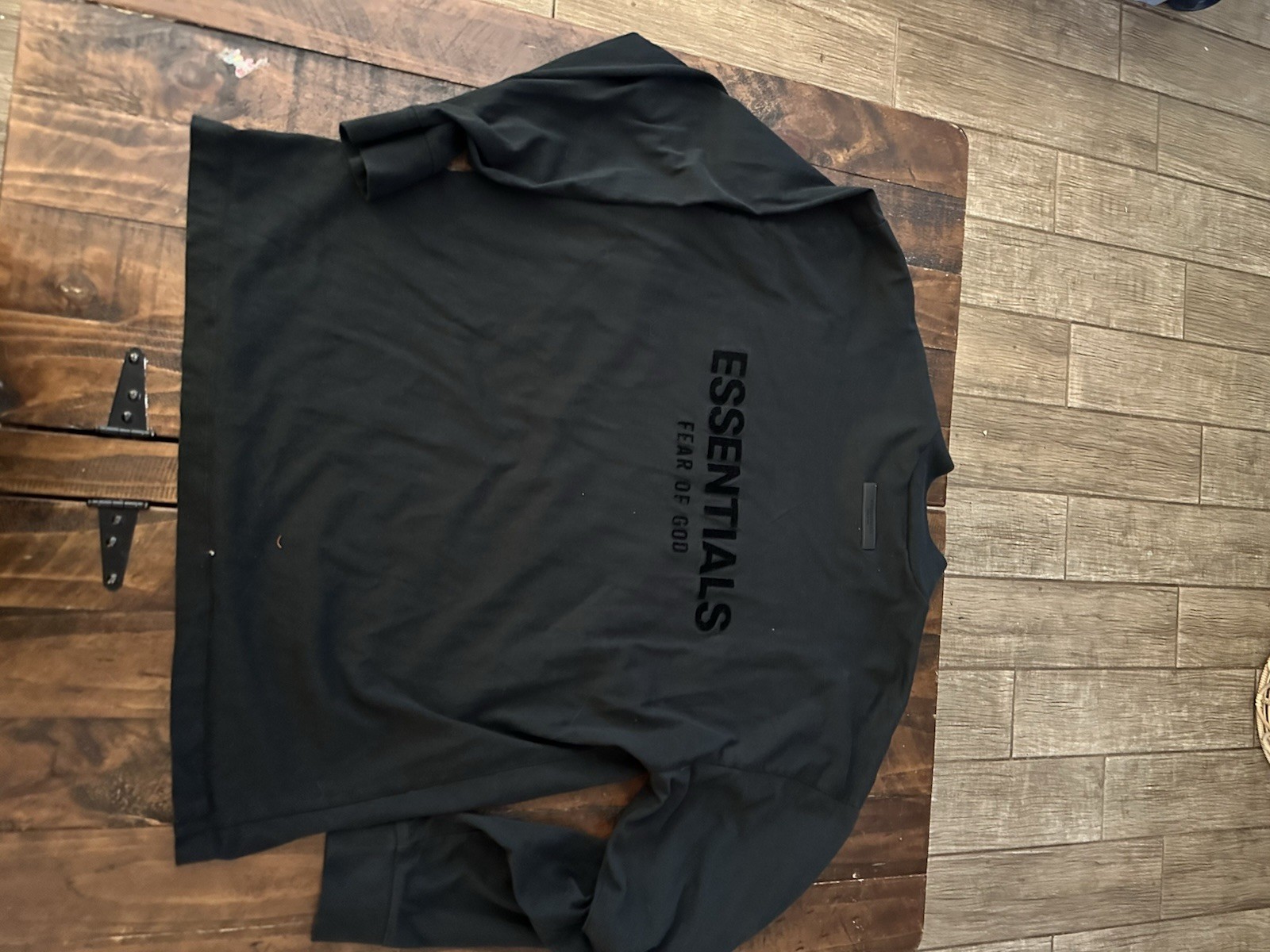 Fear of God Essentials Mockneck Long Sleeve Shirt – Stretch Limo Black NWOT