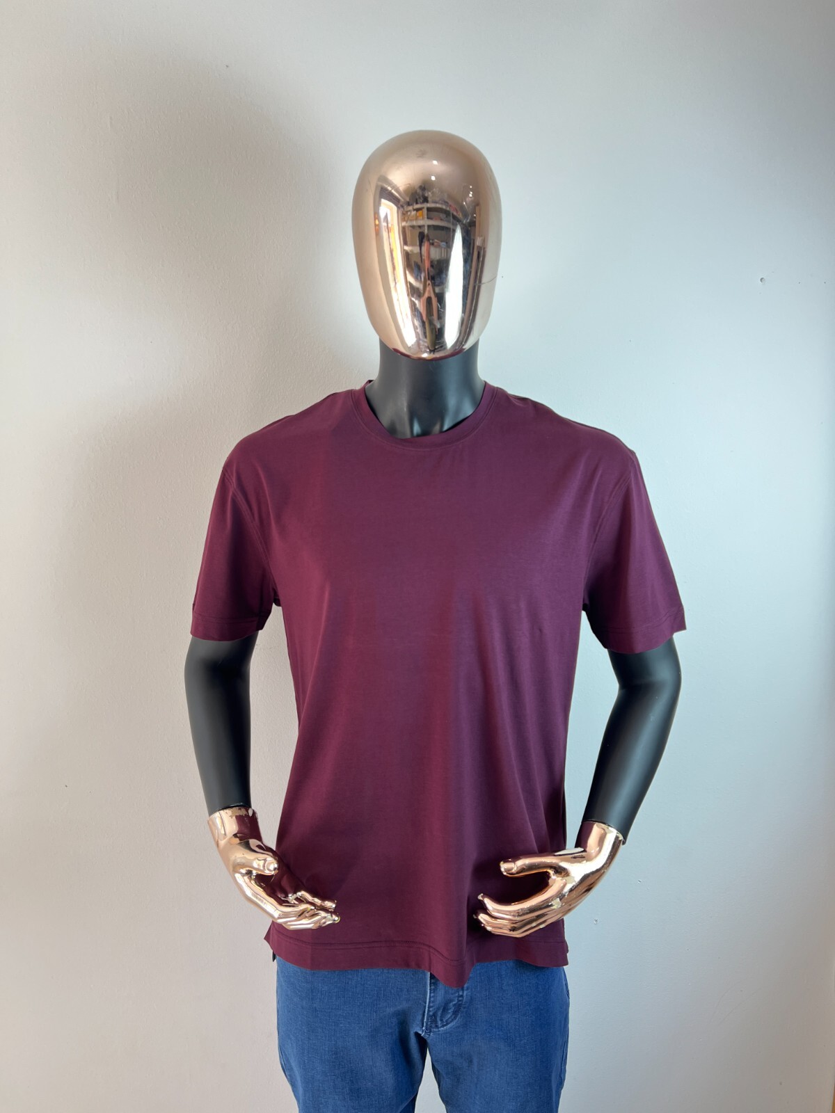 KITON Napoli Cotton Crewneck T-Shirt Size 50 / M (100% Authentic & New)