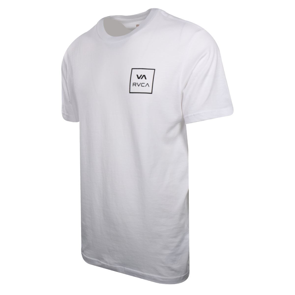 RVCA Men’s White VA Box Regular Fit S/S T-Shirt (S02)