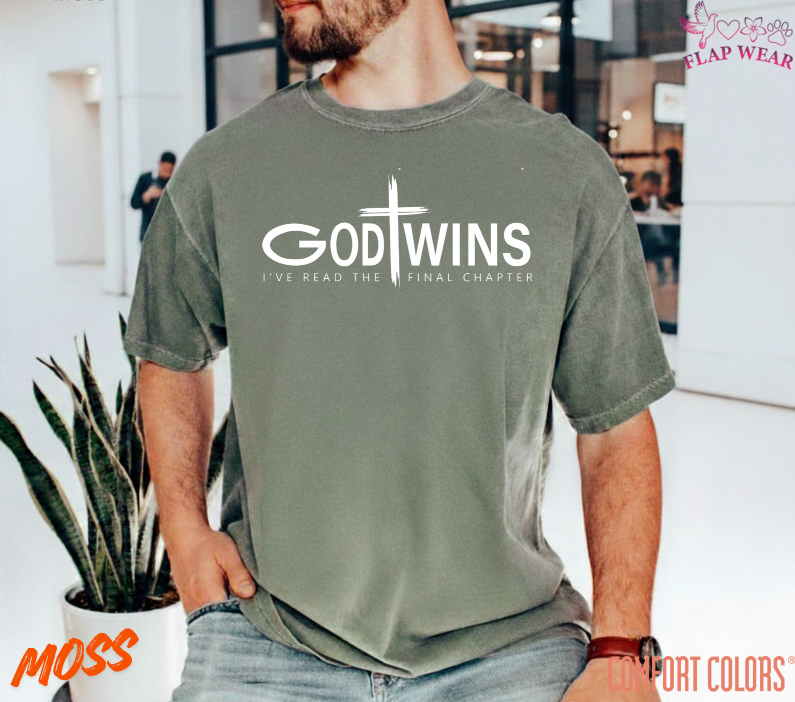 Unisex God Wins T-Shirt, Men T shirt,Women T shirt Gift Christian Cross Bible G