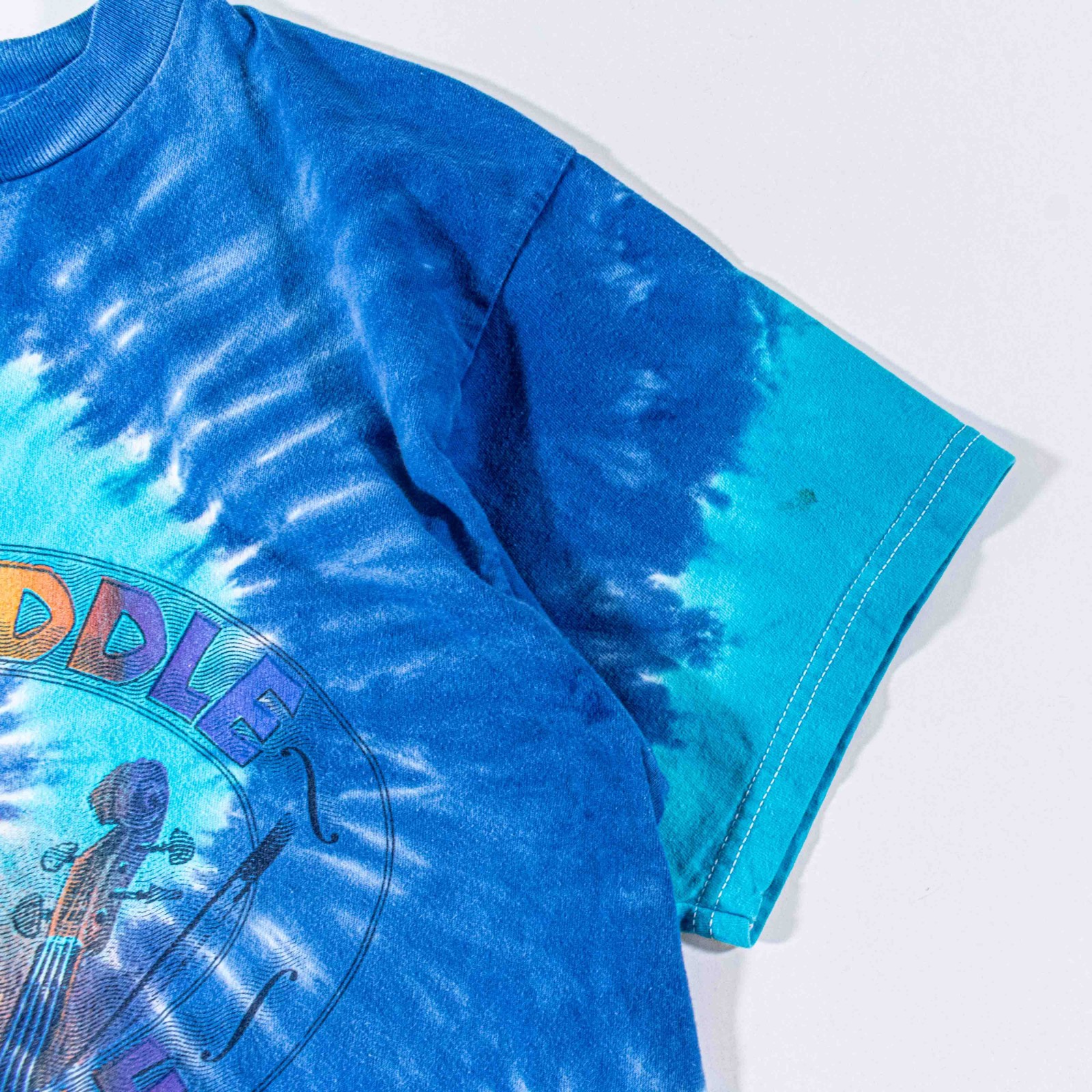 Vintage Bluegrass Festival Shirt Medium Tie Dye Lets Fiddle A Little 2001 Y2K