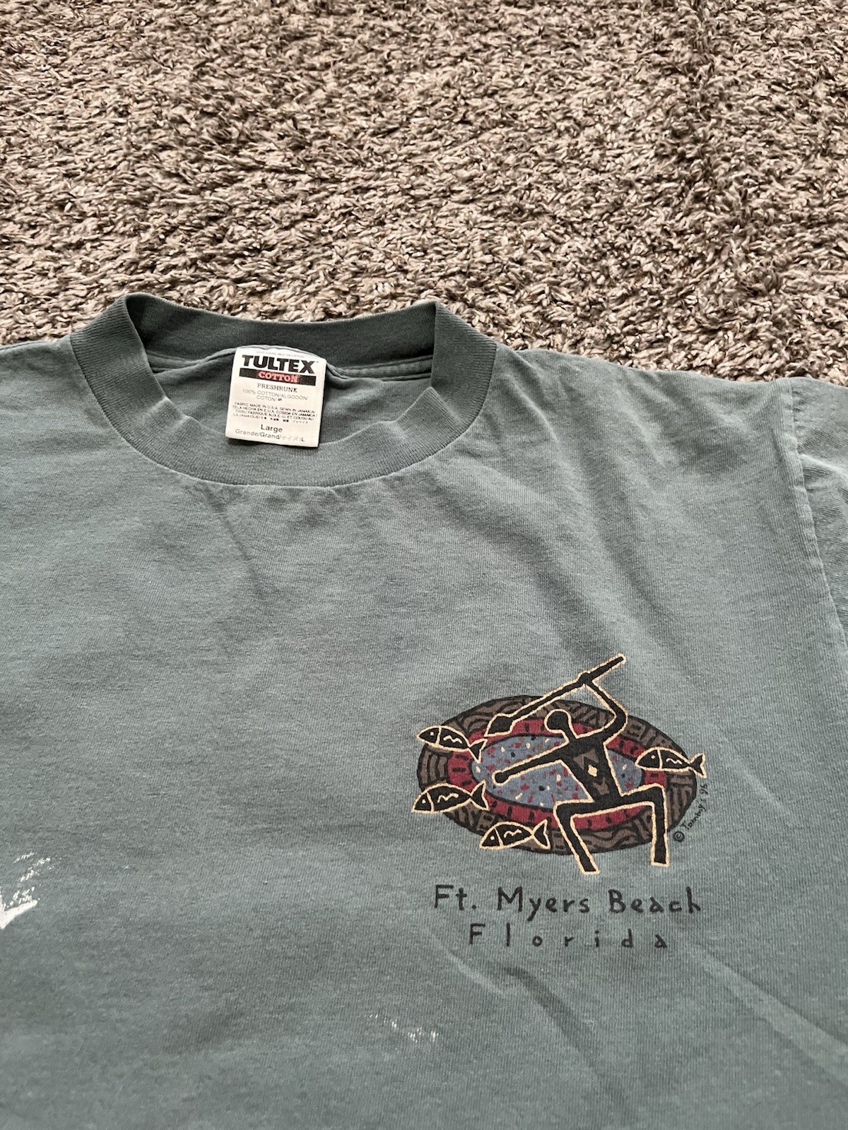 Vintage 90’s Made In USA Native American Inspired T Shirt Size Large Rare Vtg