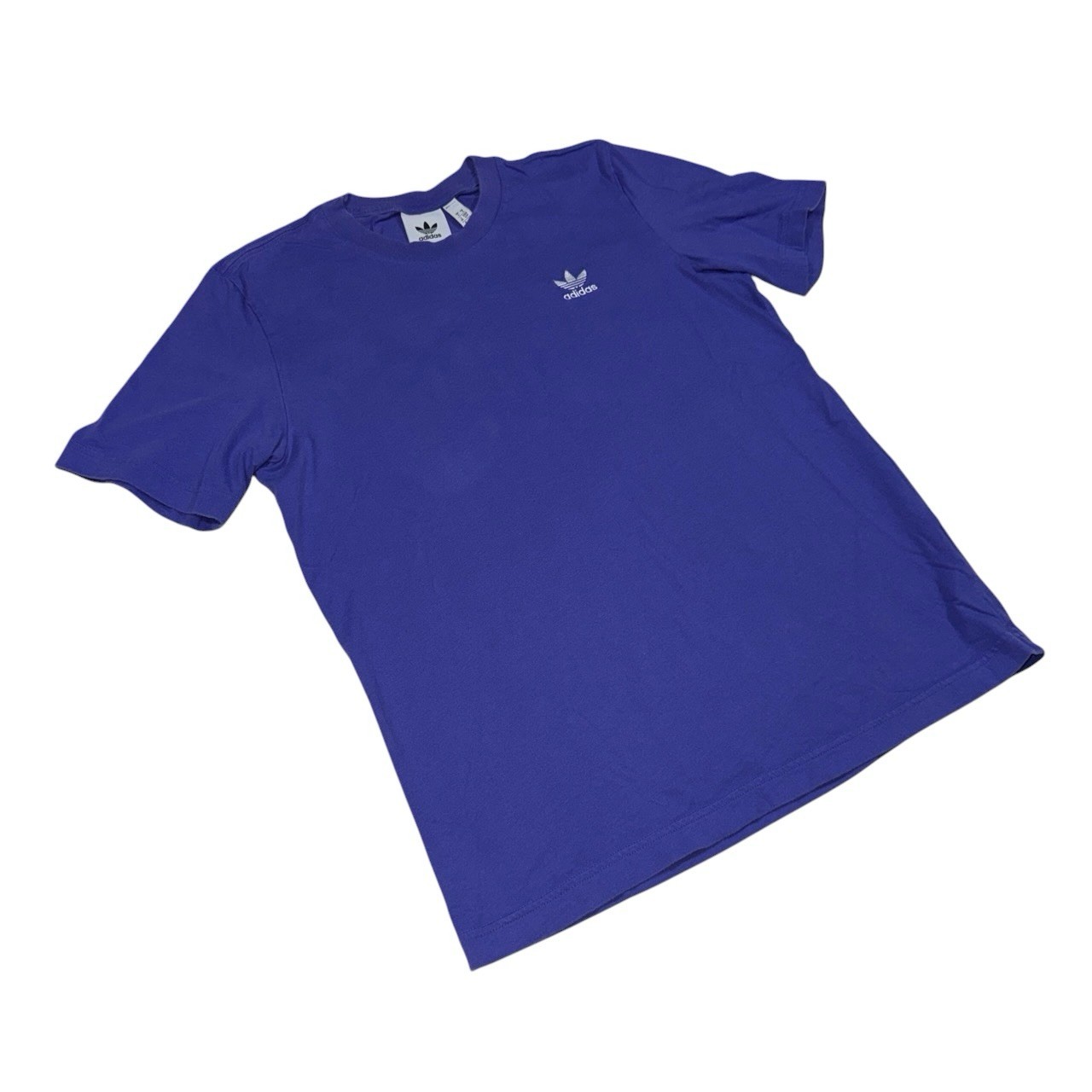 Adidas Embroidered Logo T Shirt Men’s Size Small Purple Short Sleeve Graphic
