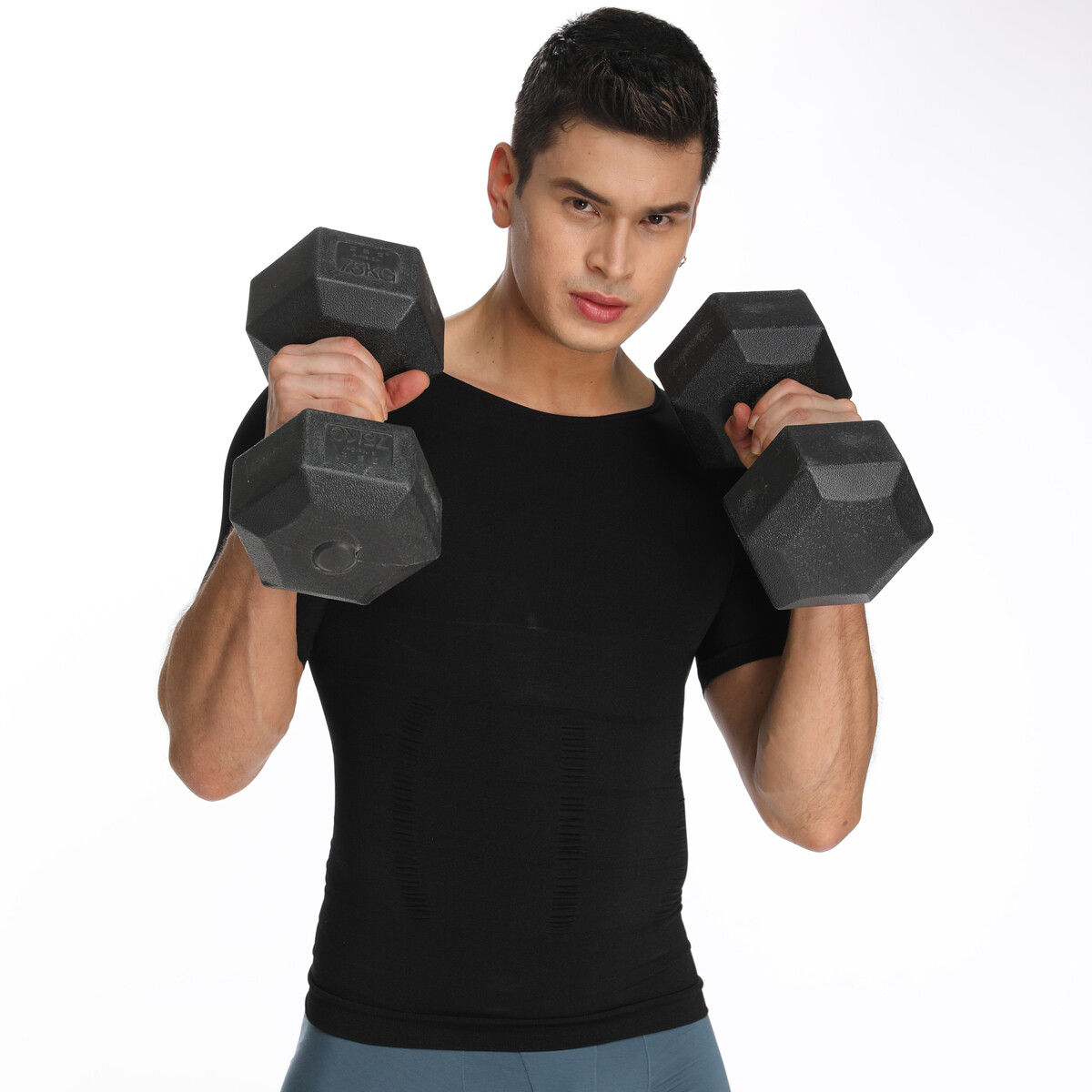 Men’s Slimming Body Shaper Vest Abs Abdomen Compression T Shirt Fitness Tank Top