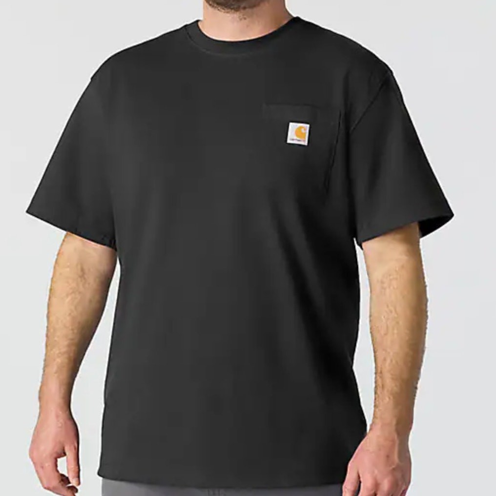 Carhartt K87 Pocket T Shirt Small Black NWT Loose Fit Heavyweight