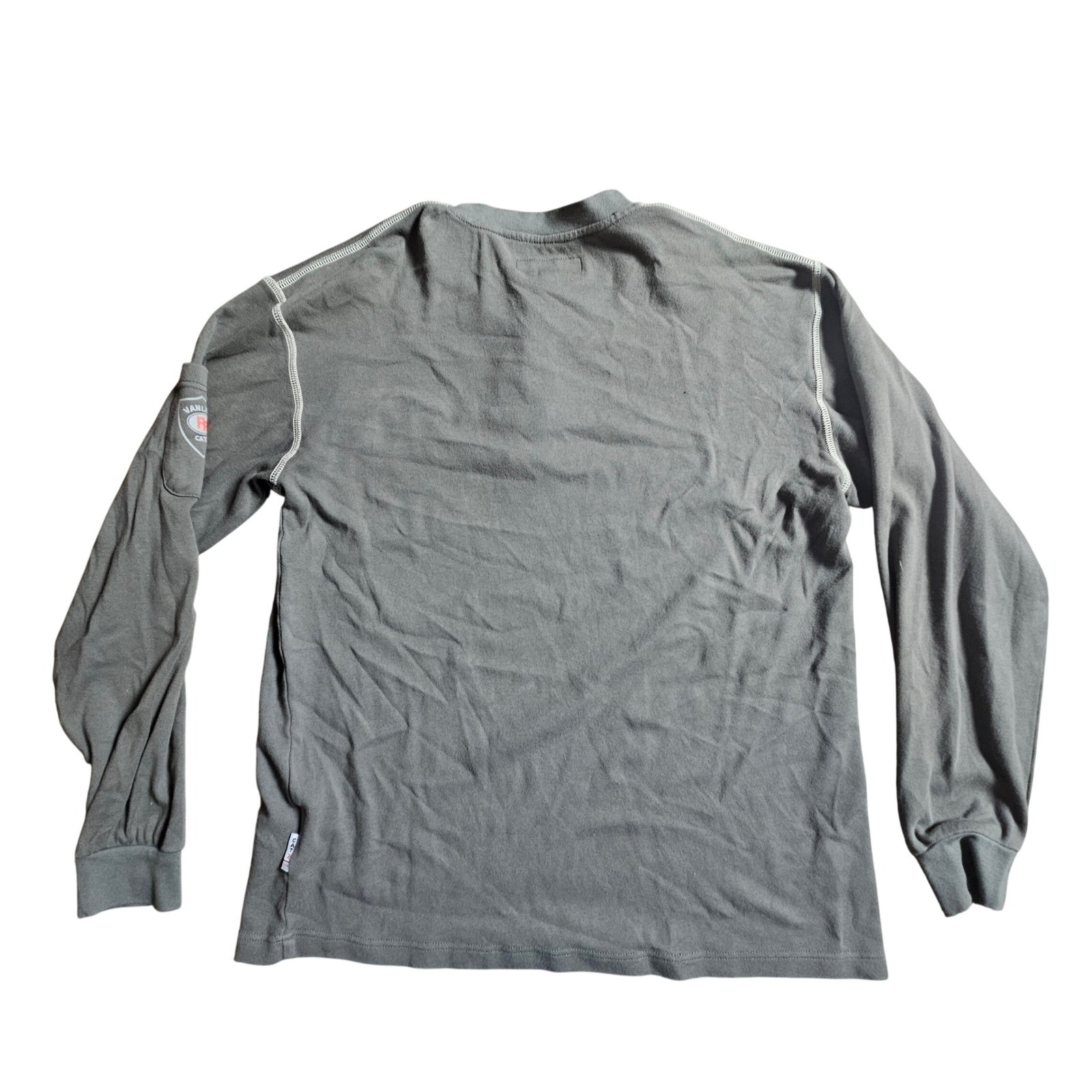 Vanlens FR Henley Shirt L Long Sleeve Flame Resistant Workwear Utility Gorpcore