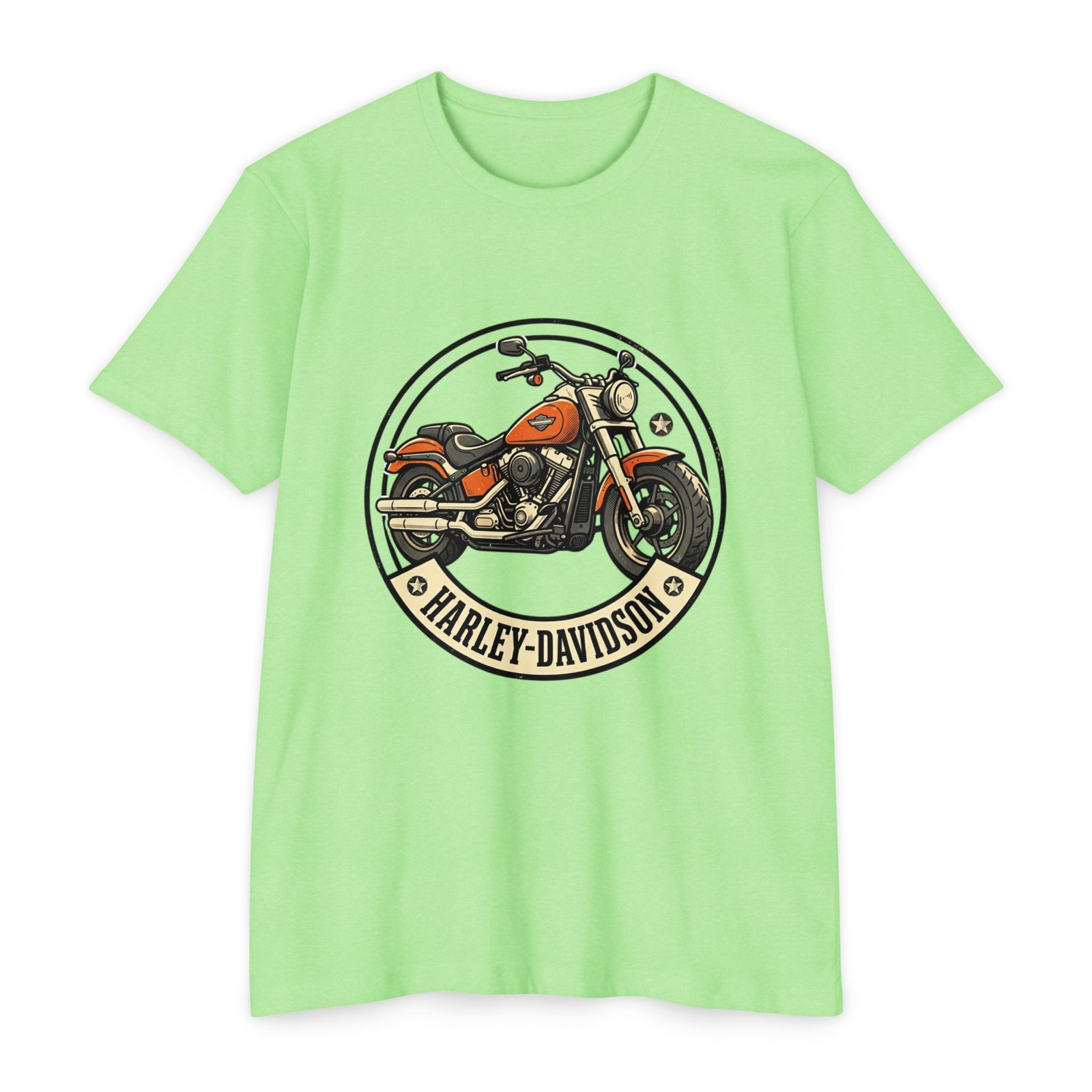 Vintage Motorcycle Illustration T-Shirt | Retro Bike Graphic