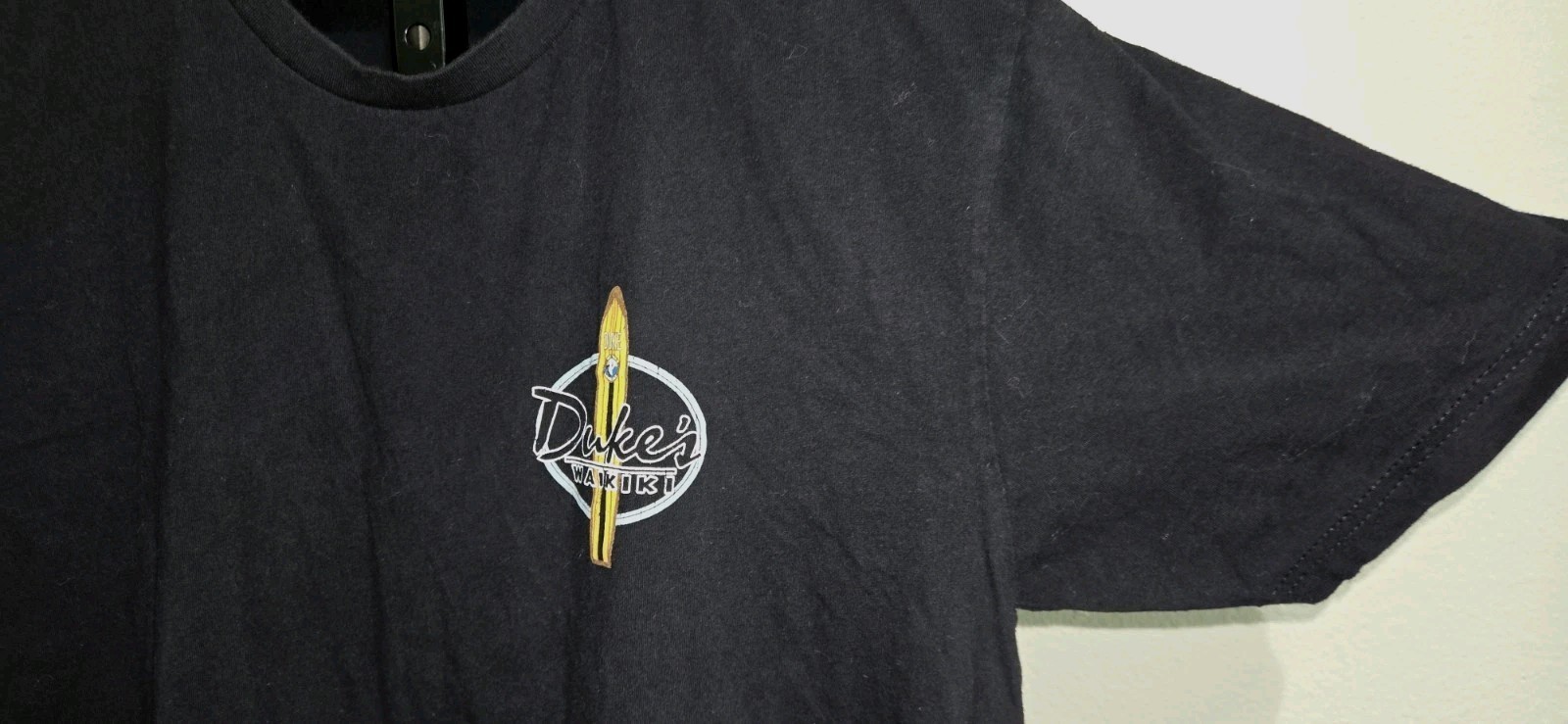 Soft Black Hui Nalu Honolulu NextLevel Duke’s Waikiki Graphics Size L Tee Shirt