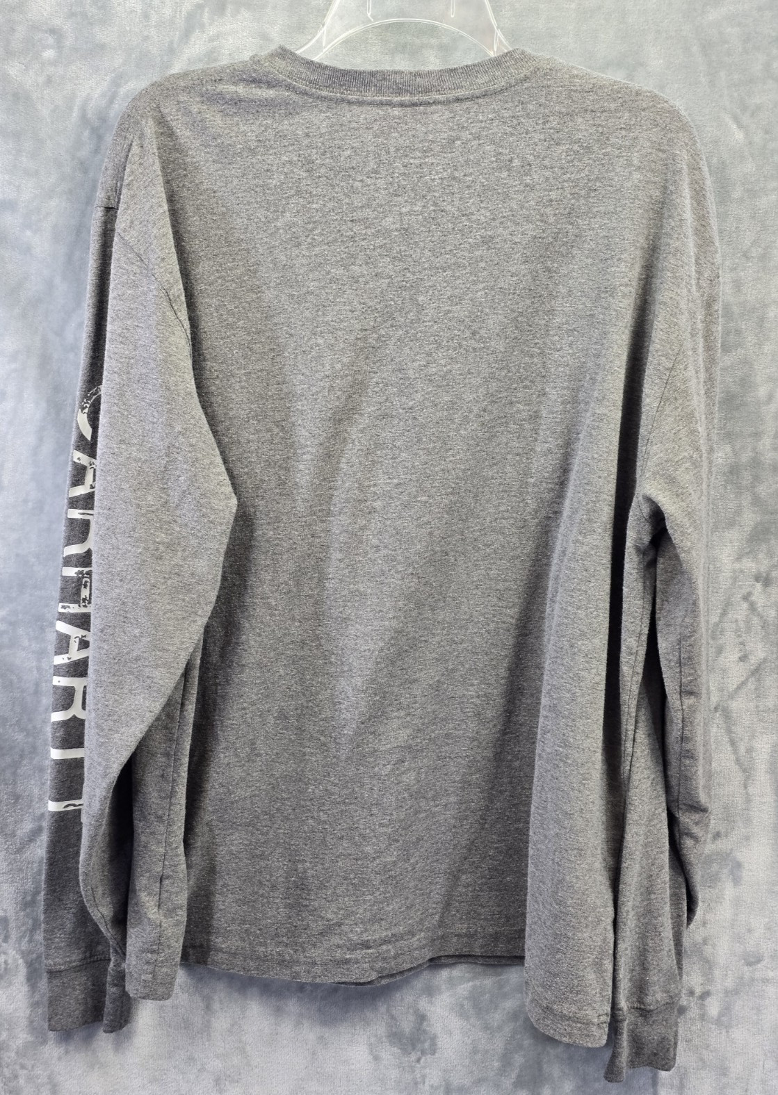 Carhartt Mens Long Sleeve Original Fit Pocket T-Shirt Size Medium Grey Flawed