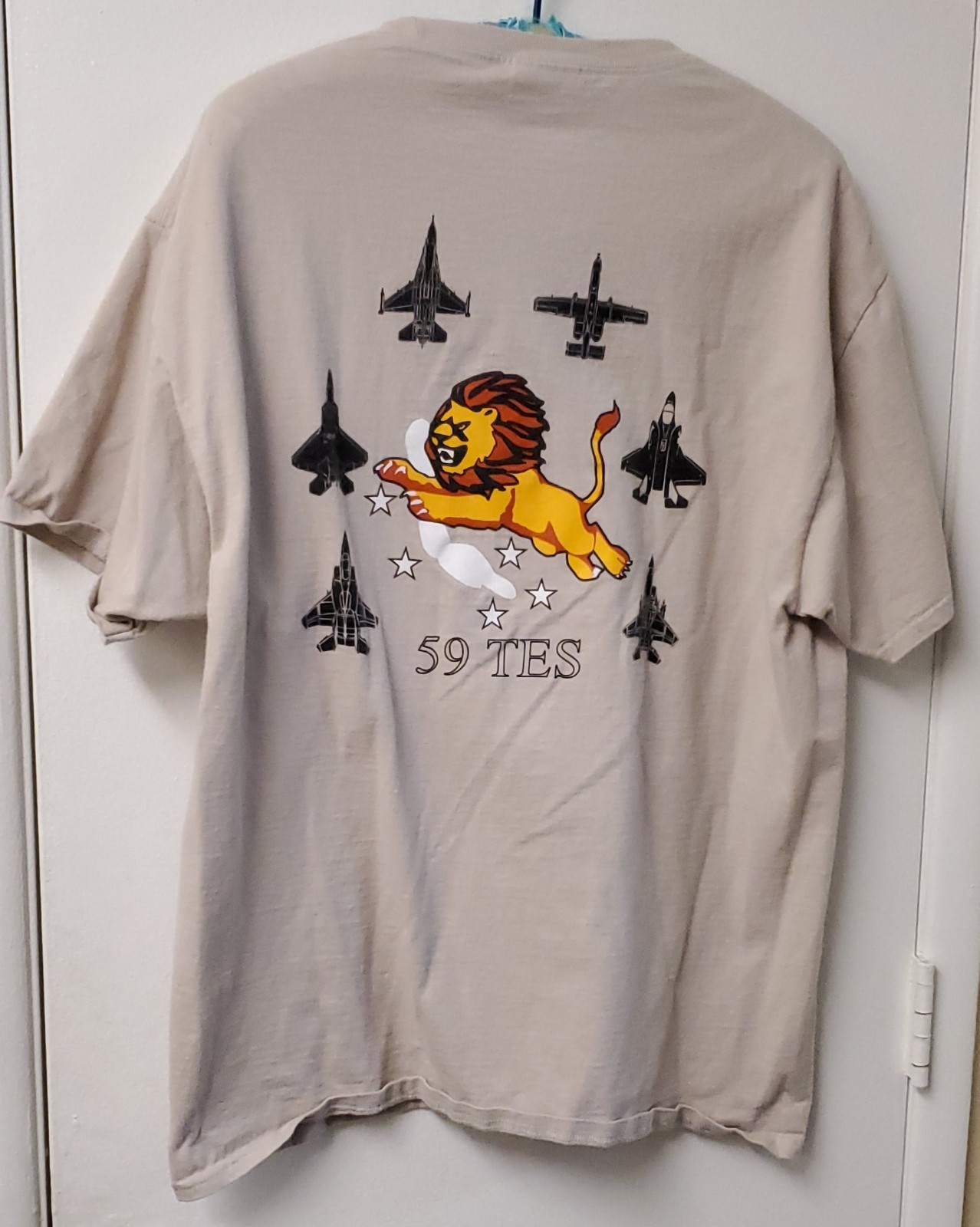 422 TES TEST EVALUATION SQUADRON NON-EXPORTABLE TACTICS USAF AIR FORCE T SHIRT L