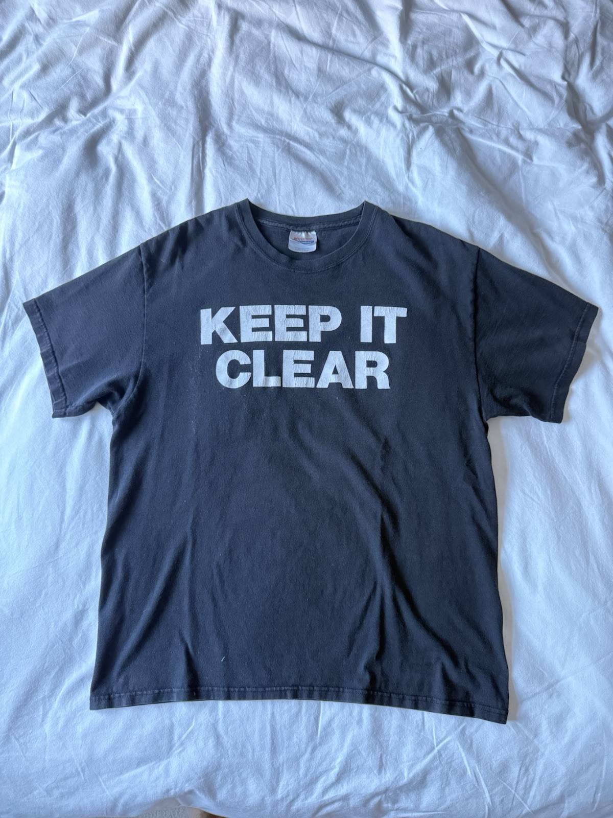 Y2K Keep It Clear Drugs Are Are You Great Escape Vintage T-Shirt Size L Black