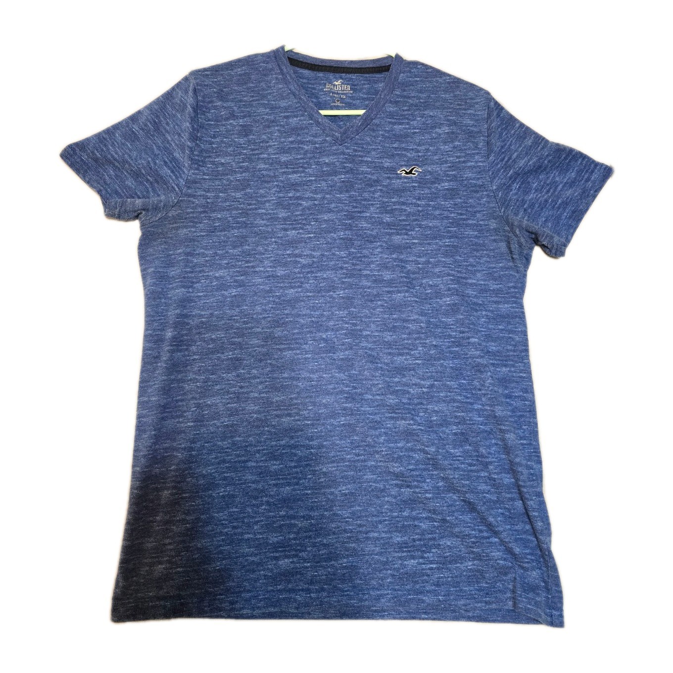Hollister V-Neck Tee Must-Have Collection Feathered Blue Mens Sz L