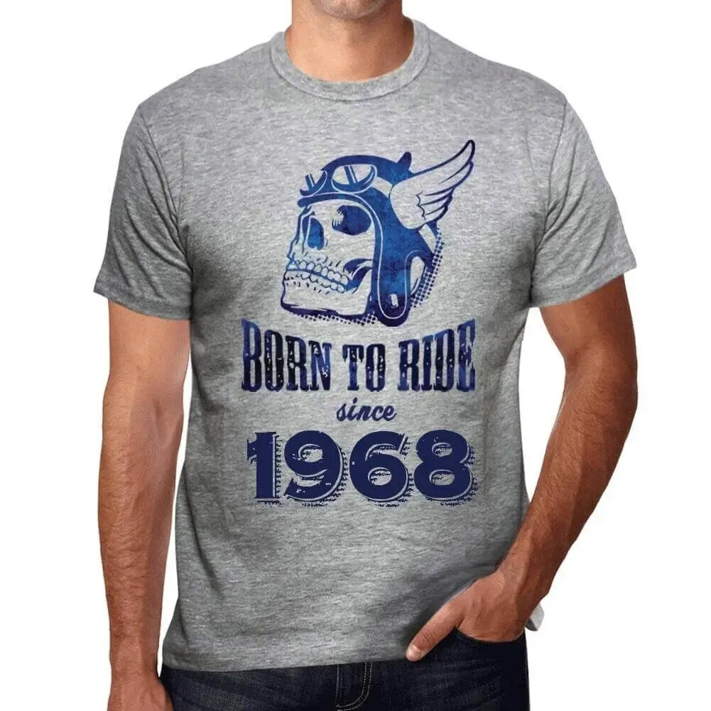 Men’s Graphic T-Shirt Born To Ride Since 1968 56th Birthday Anniversary 56 Year