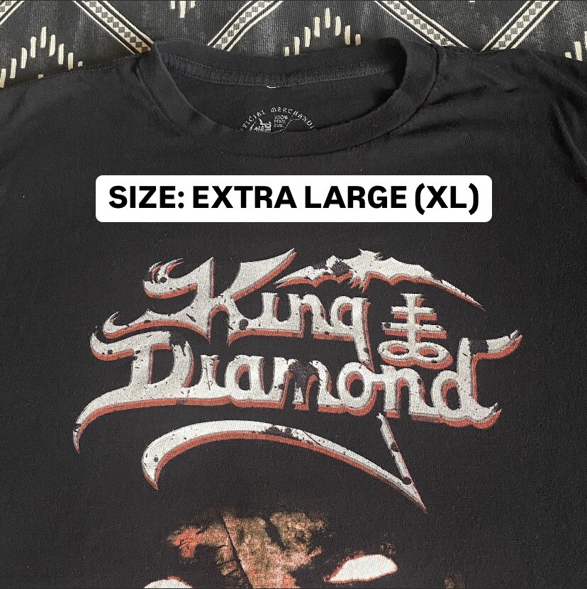 KING DIAMOND The Puppet Master Licensed Black Metal T-Shirt. XL (NV) Preowned