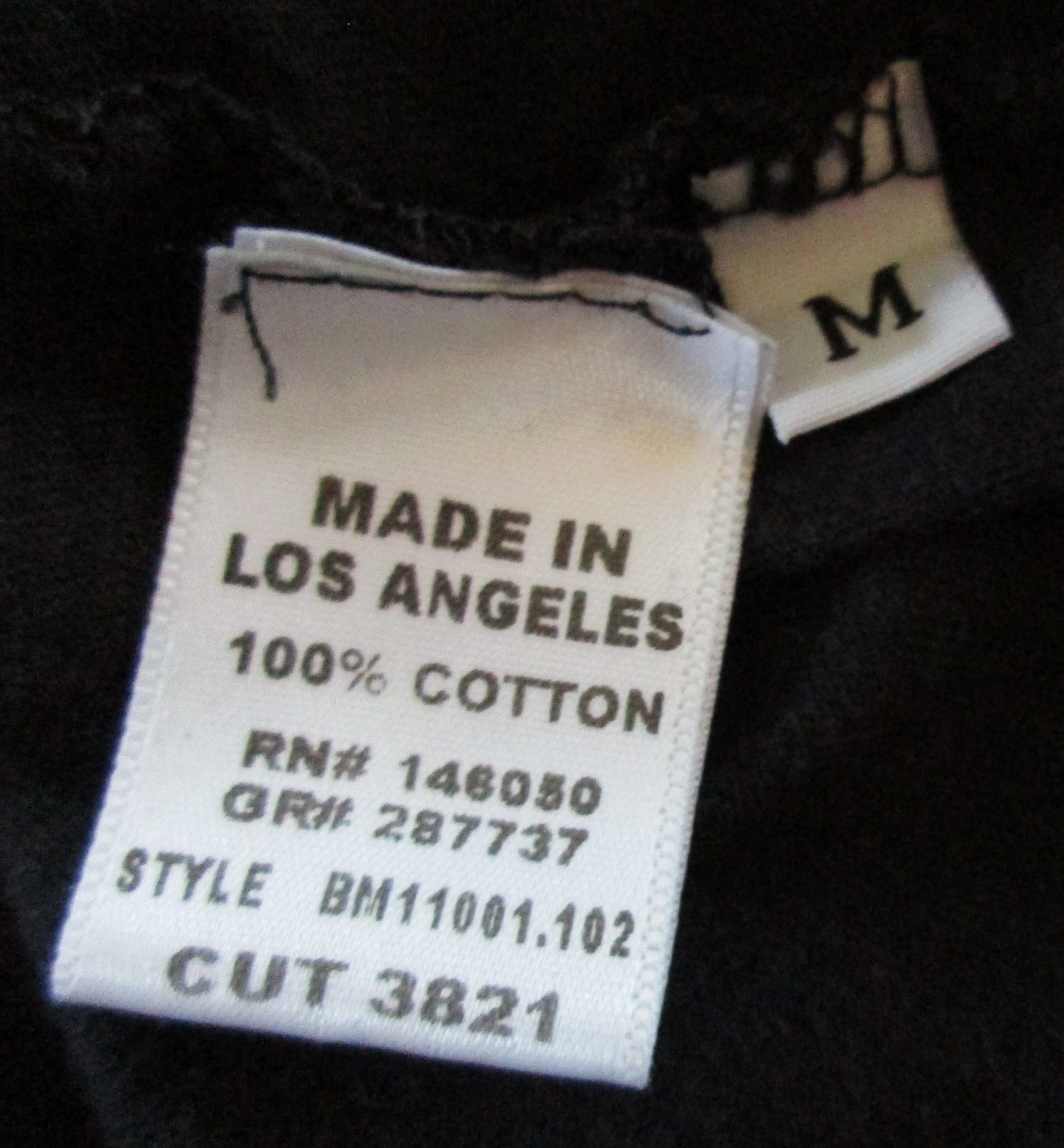 Buck Mason T Shirt Mens M Medium Scoop Neck Curved Hem Preppy Smart Casual Black