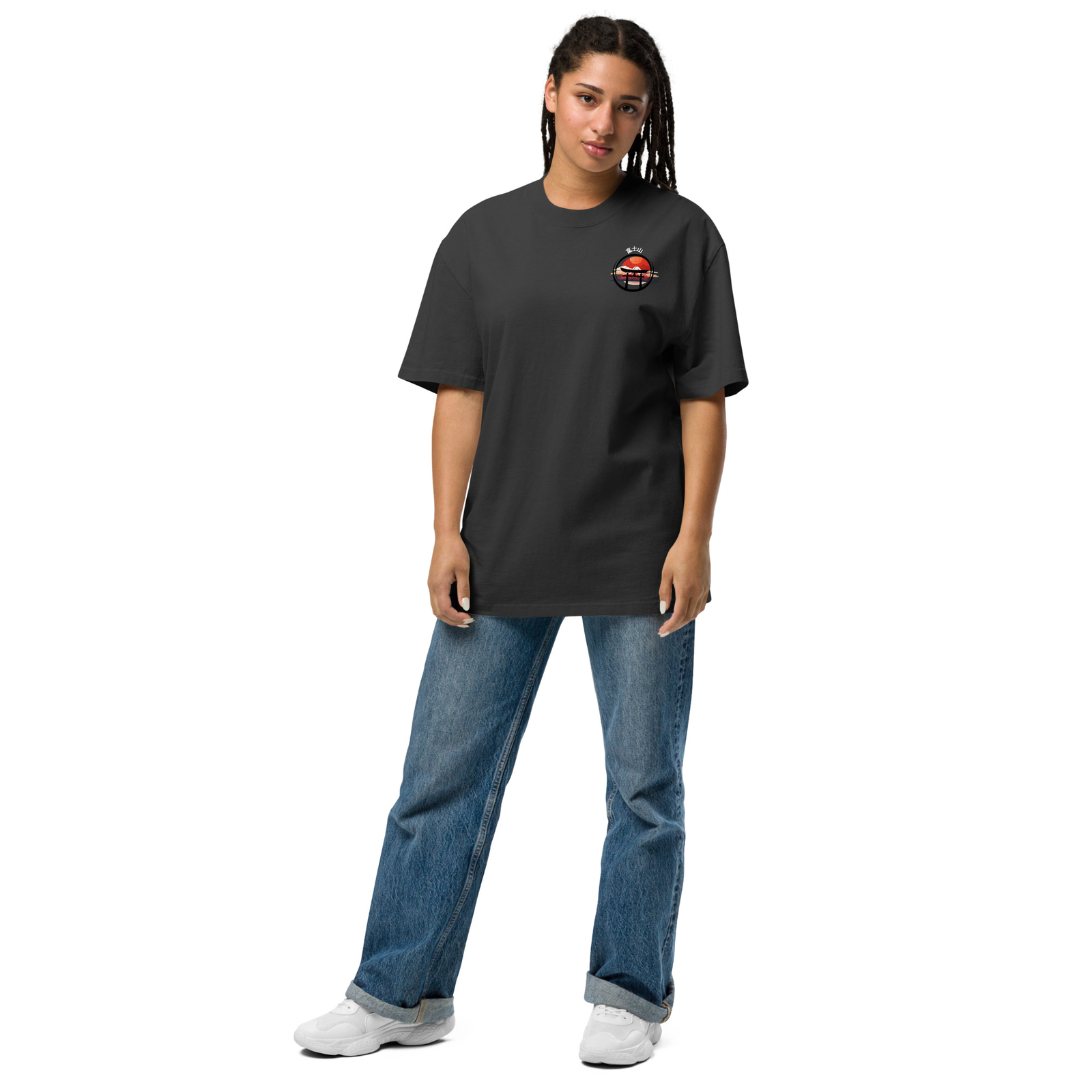 Mount Fujiyama Oversized faded t-shirt