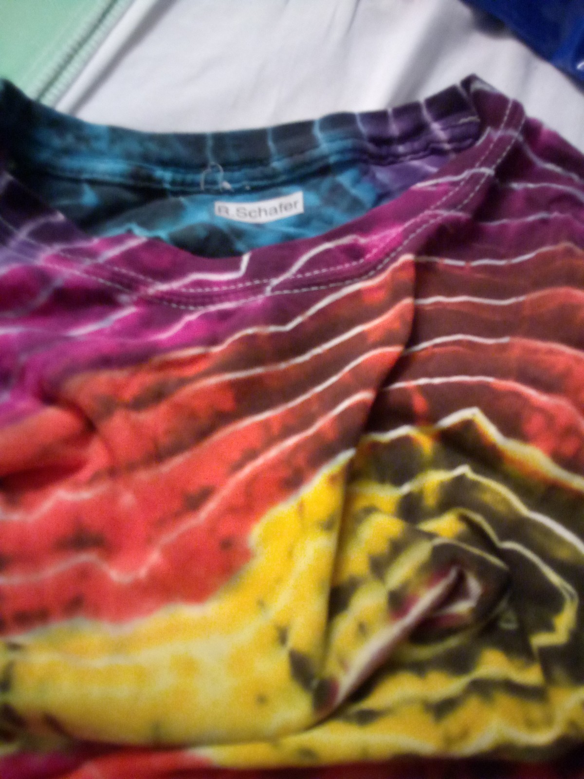 Flying V Guitar Tye-Dye T-shirt