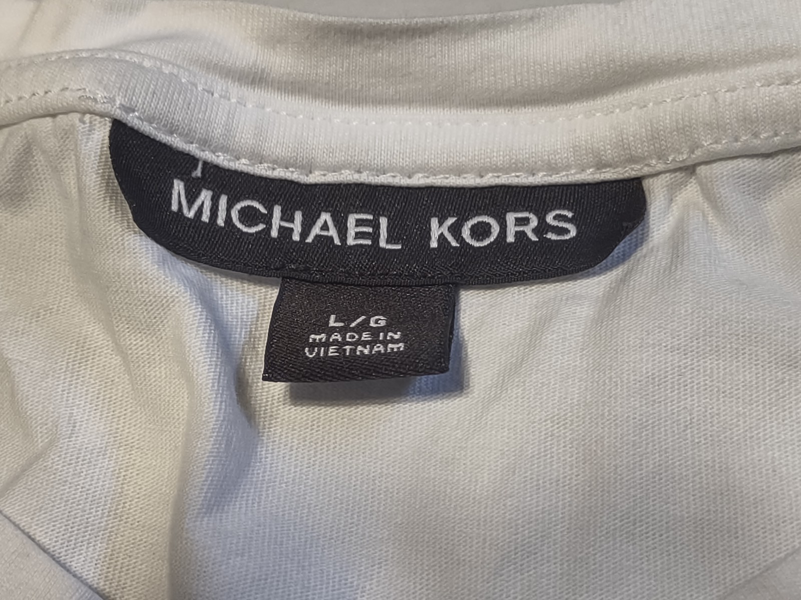 Michael Kors – Men’s SS Tee – White – Size Large