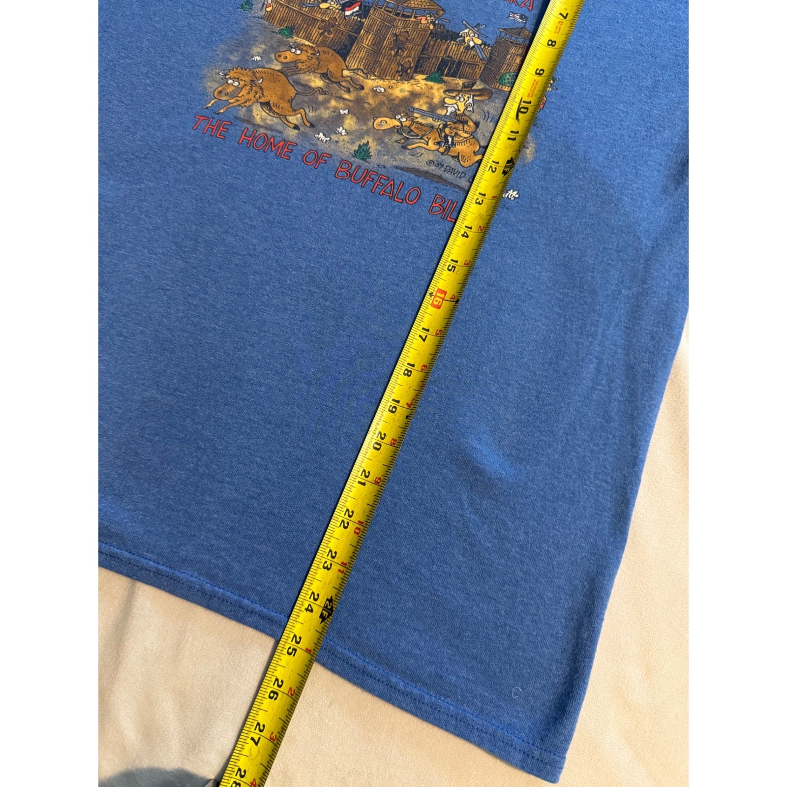 Delta Pro Weight Fort Cody North Platte Nebraska Buffalo Bill Blue T-Shirt Men M