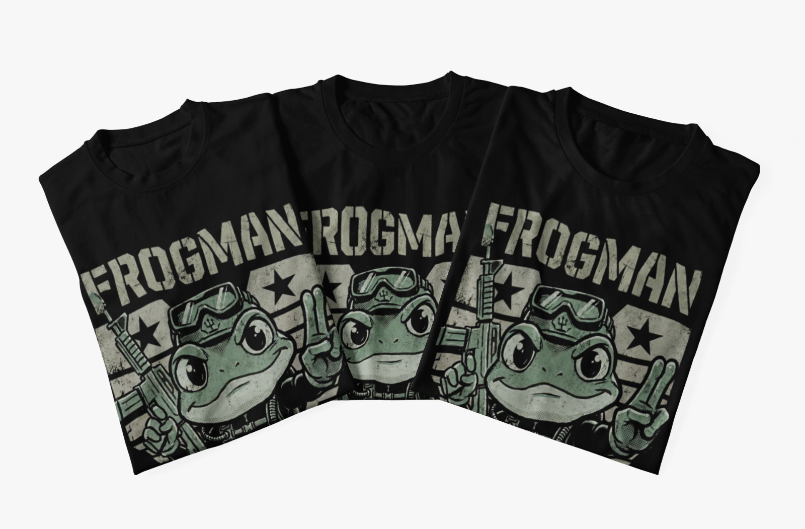 Frogman Navy SEAL Tactical Recon Frog Military M4A1 Carbine DEVGRU Funny T-Shirt