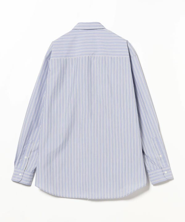 (ASK availability First) BEAMS polyester broadcloth regular collar shirt NEW