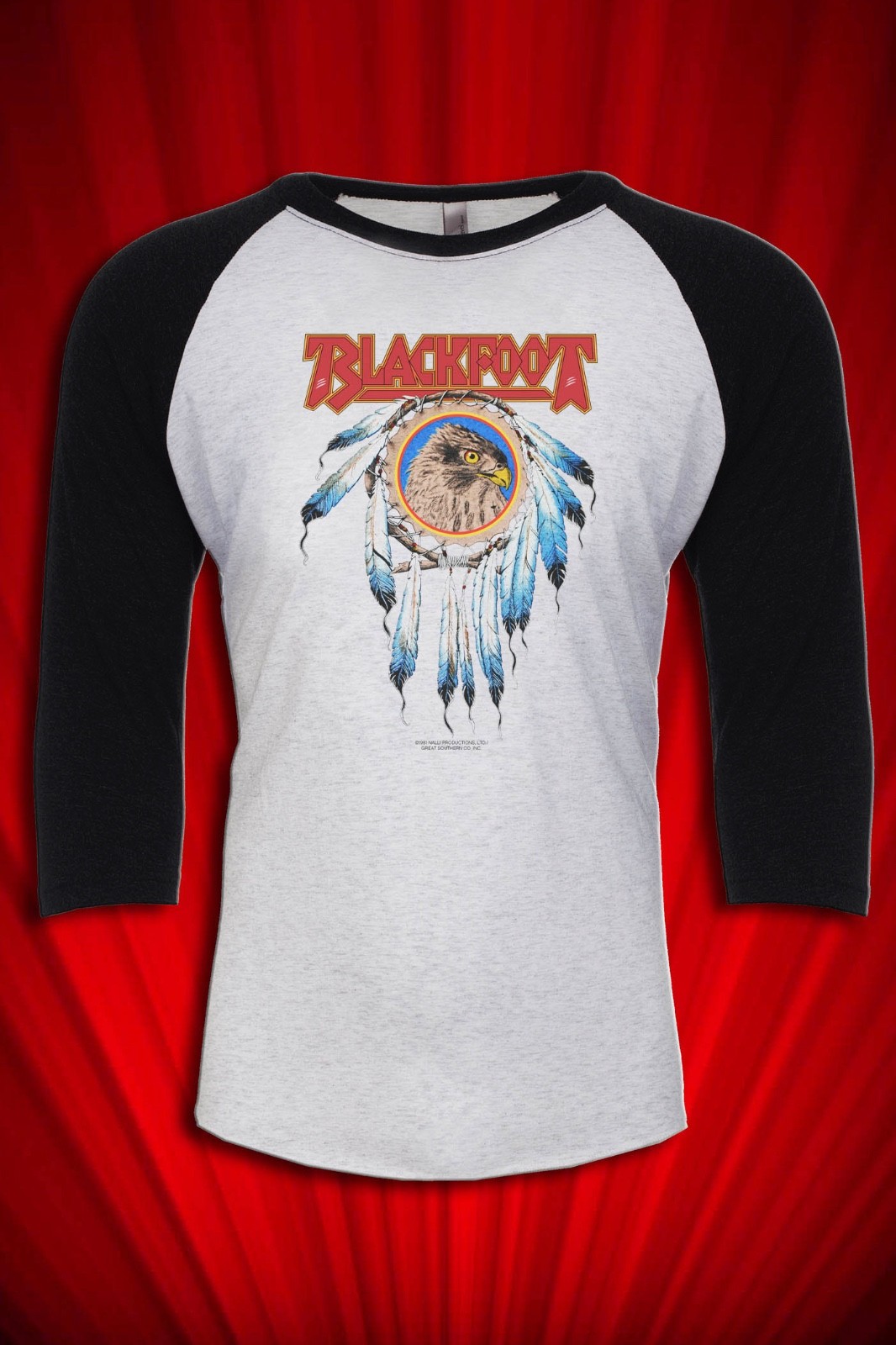 Blackfoot 1981 Tour T-SHIRT Vintage FREE SHIP USA Lynyrd Skynyrd