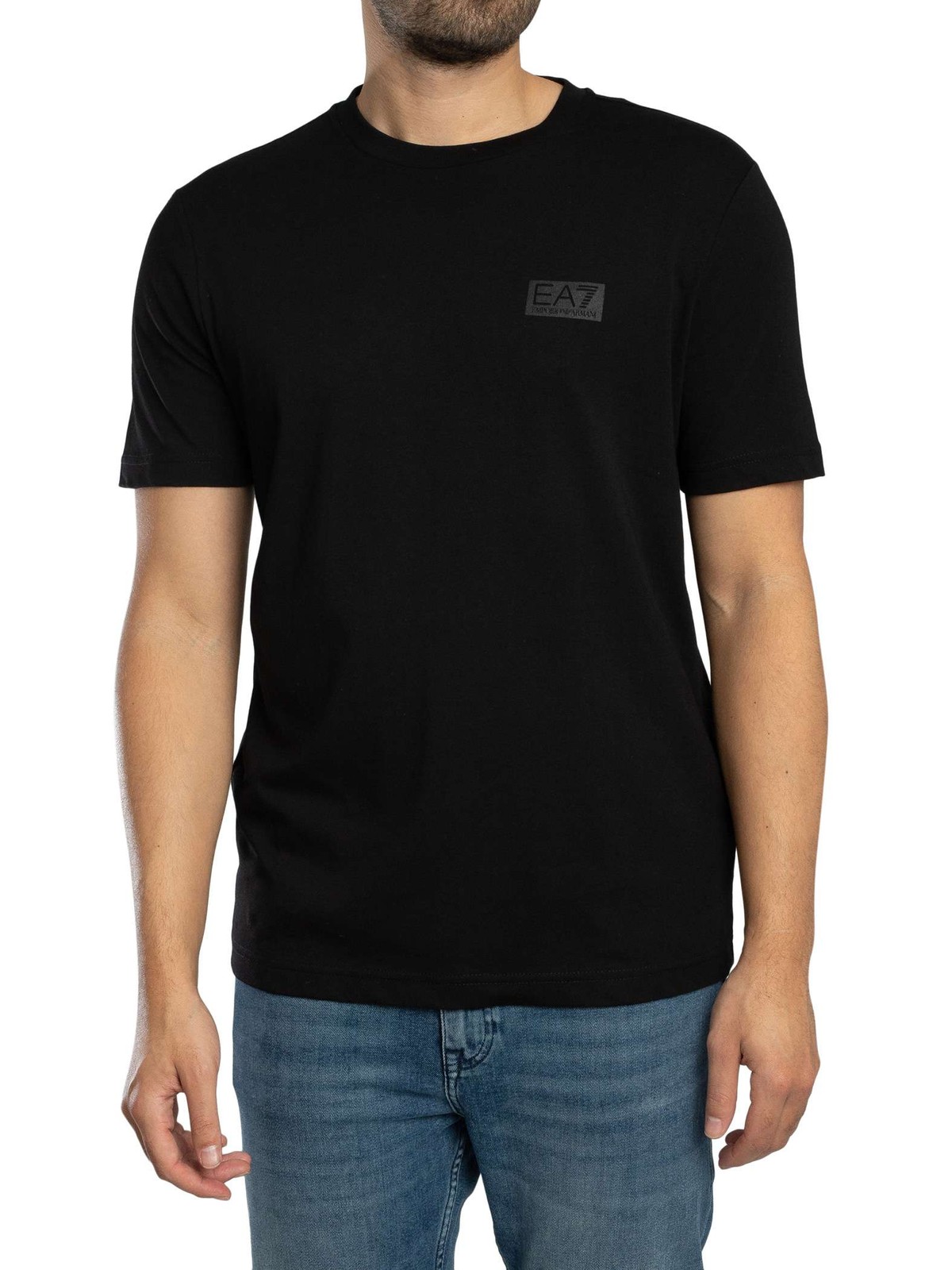 EA7 Men’s Back Box Logo T-Shirt, Black