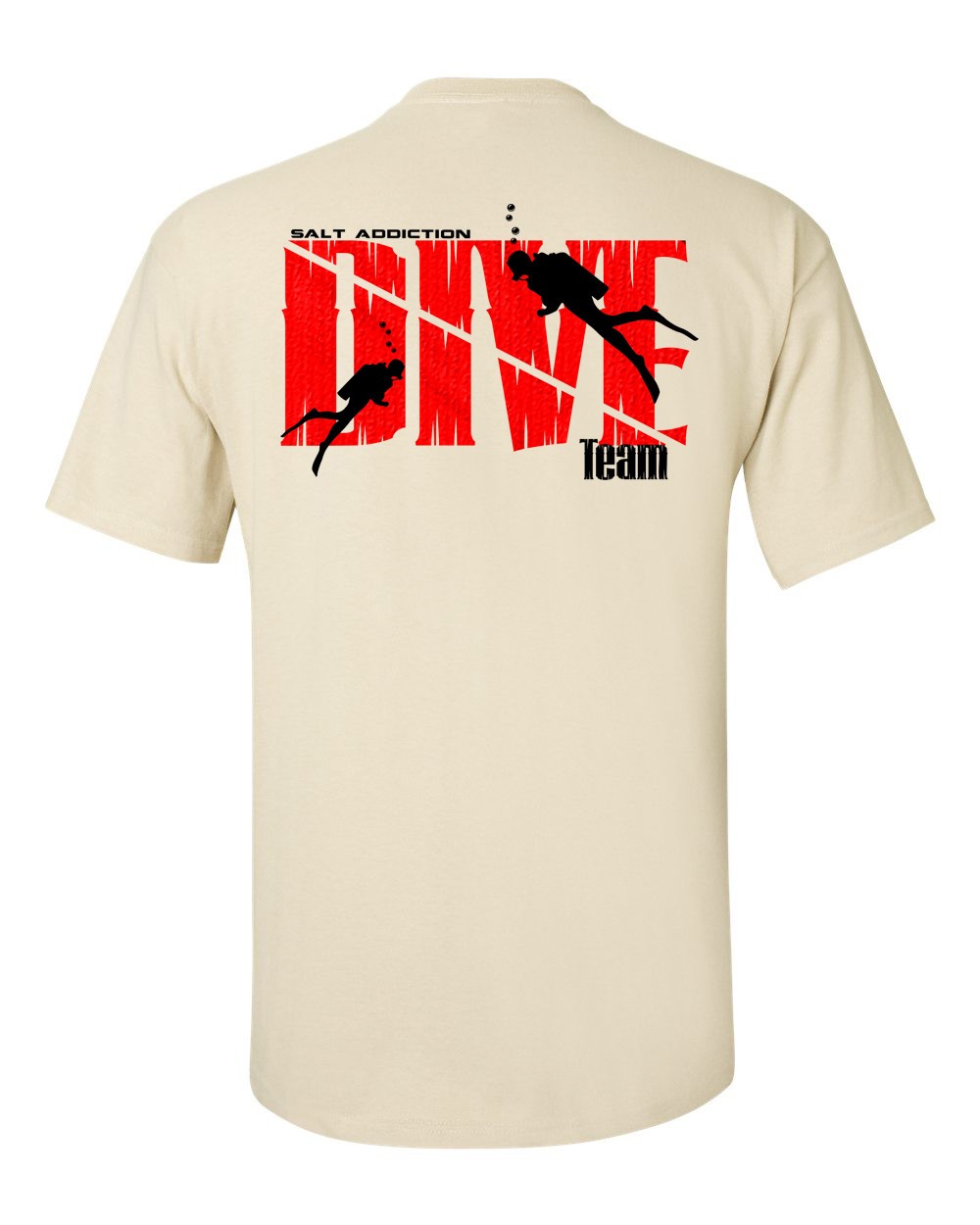 Salt Addiction scuba diving Short Sleeve T Shirt Ocean dive flag apparel