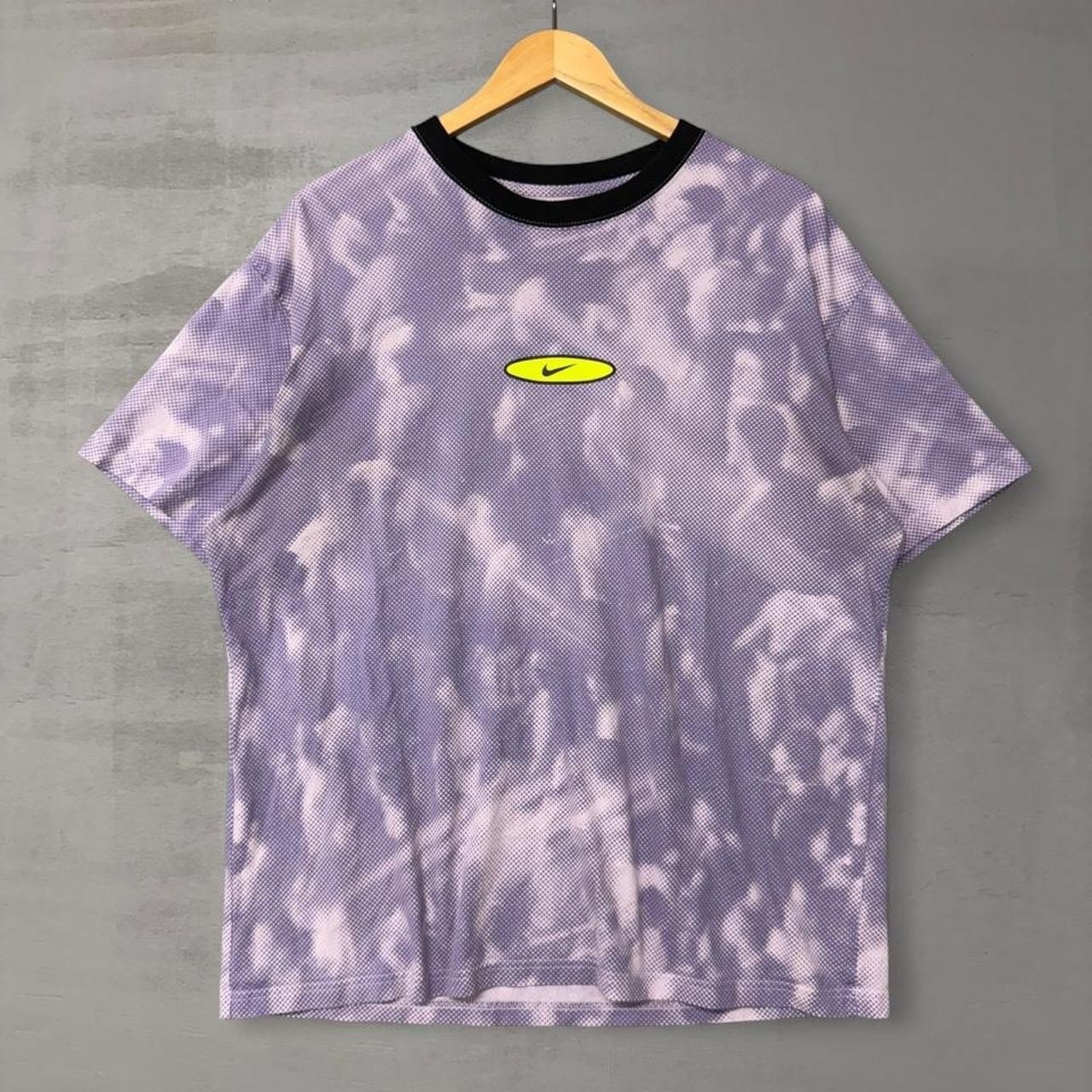 Nike Max 90 Festival Shirt Purple Halftone Dot Y2K Loose Fit Large