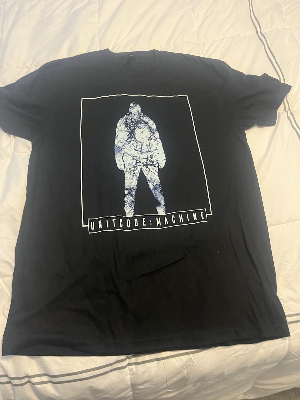 Unitcode: Machine Concert shirt Black Graphic Tee Mens L Double-Sided