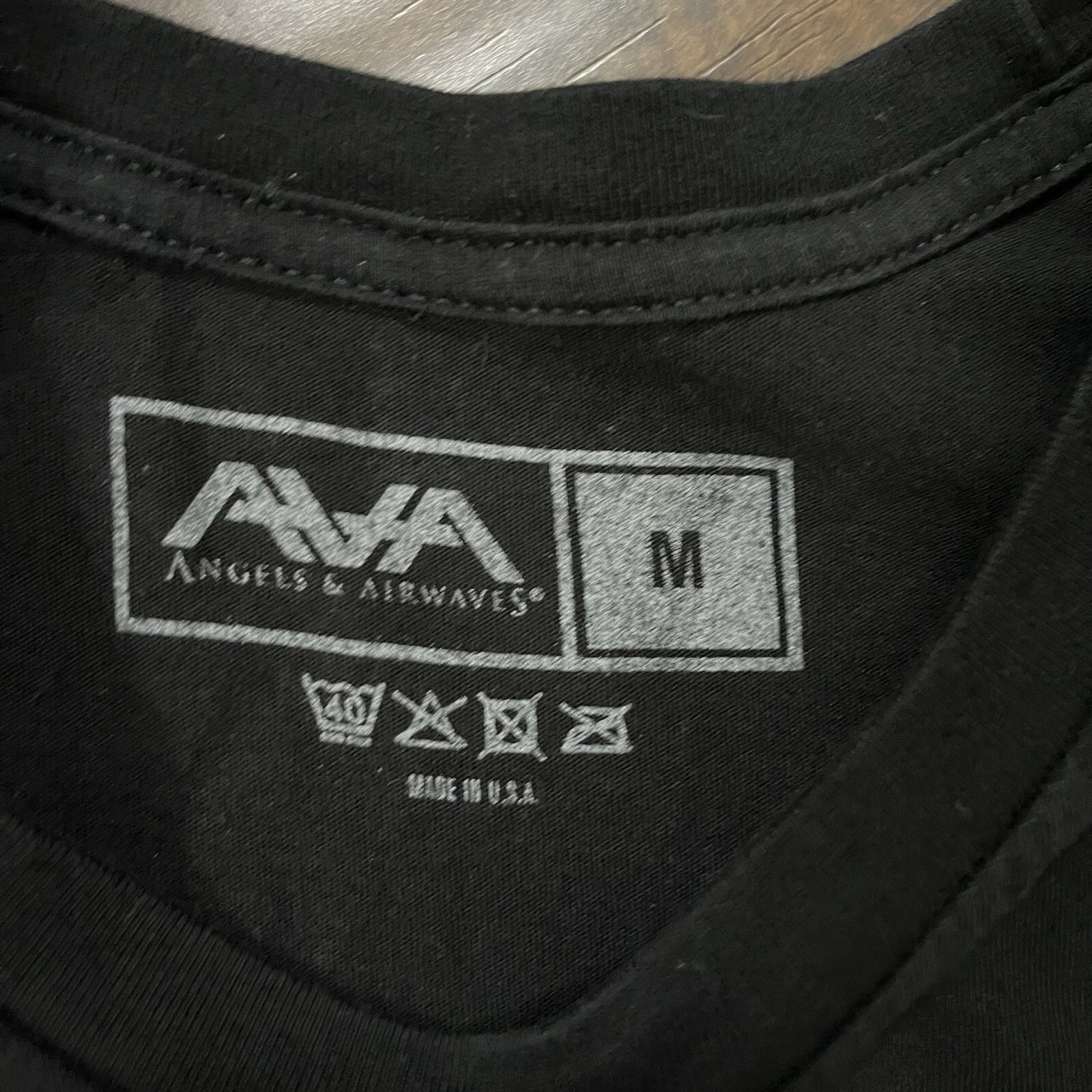 Angels And Airwaves Love Mens Medium Black T-Shirt Blink 182 Tom Delonge Vtg