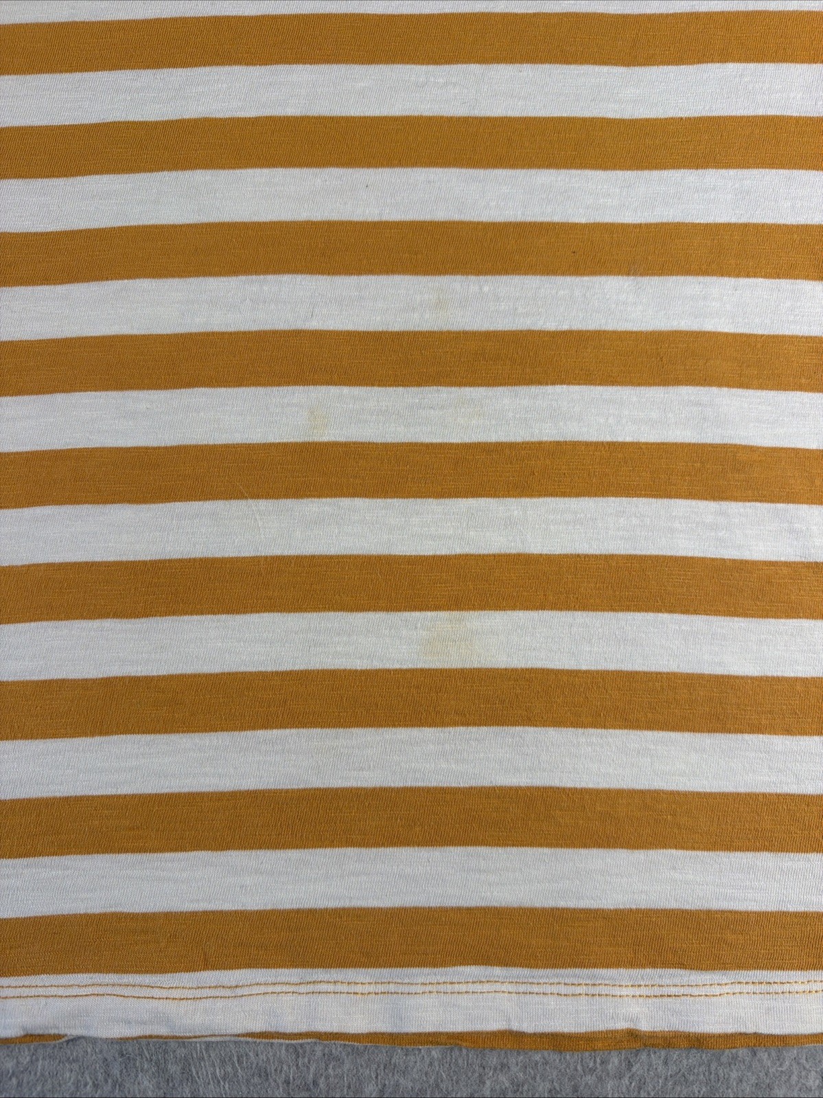 Vintage Guess Jeans USA Striped T‑Shirt Men’s Large 90s Yellow Cotton Logo