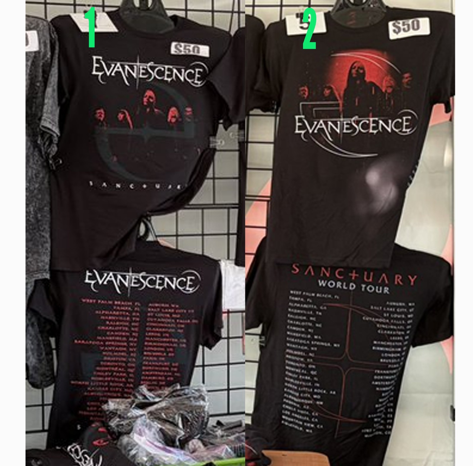 Evanescence 2026 World Tour T-Shirt reprint